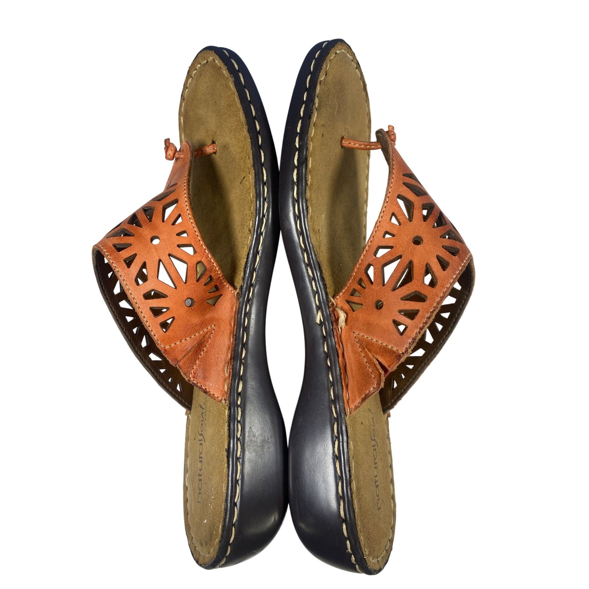 Naturalizer Natural Soul by Naturalizer Leather Slip On Flip Flops Sanda Size US 9.5 / IT 39.5 - 3 Thumbnail