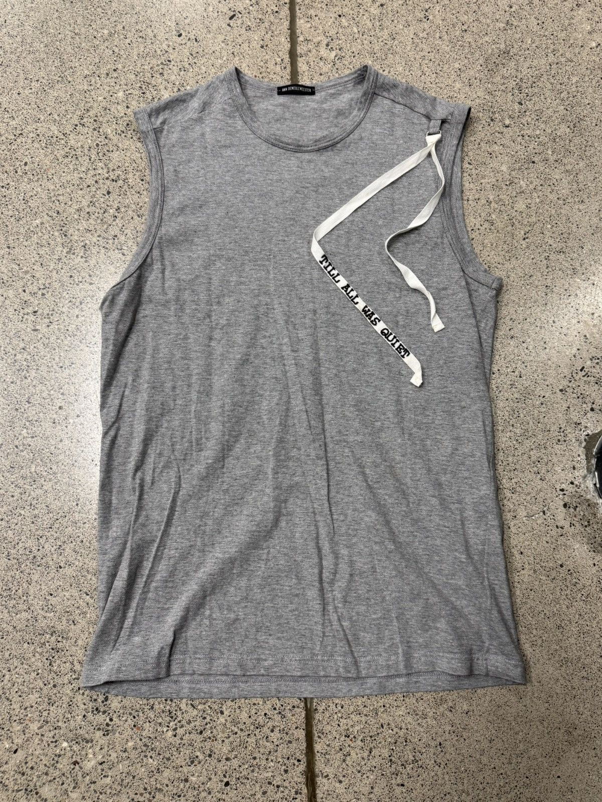 Ann Demeulemeester SS2000 Ann Demeulemeester ‘Till All Was Quiet’ Tank Top Size US M / EU 48-50 / 2 - 1 Thumbnail