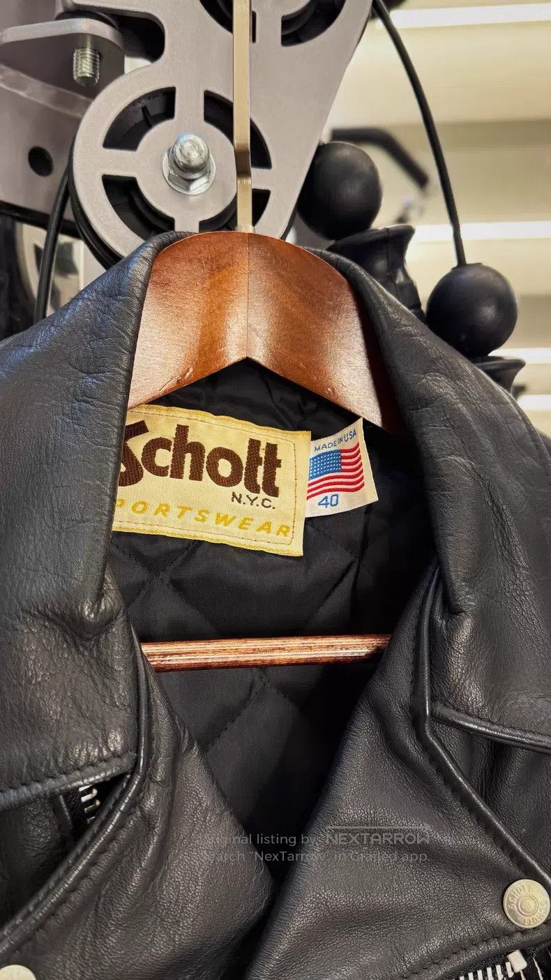 Schott Schott Fringe cable-stayed motorcycle leather jacket Size US L / EU 52-54 / 3 - 5 Thumbnail