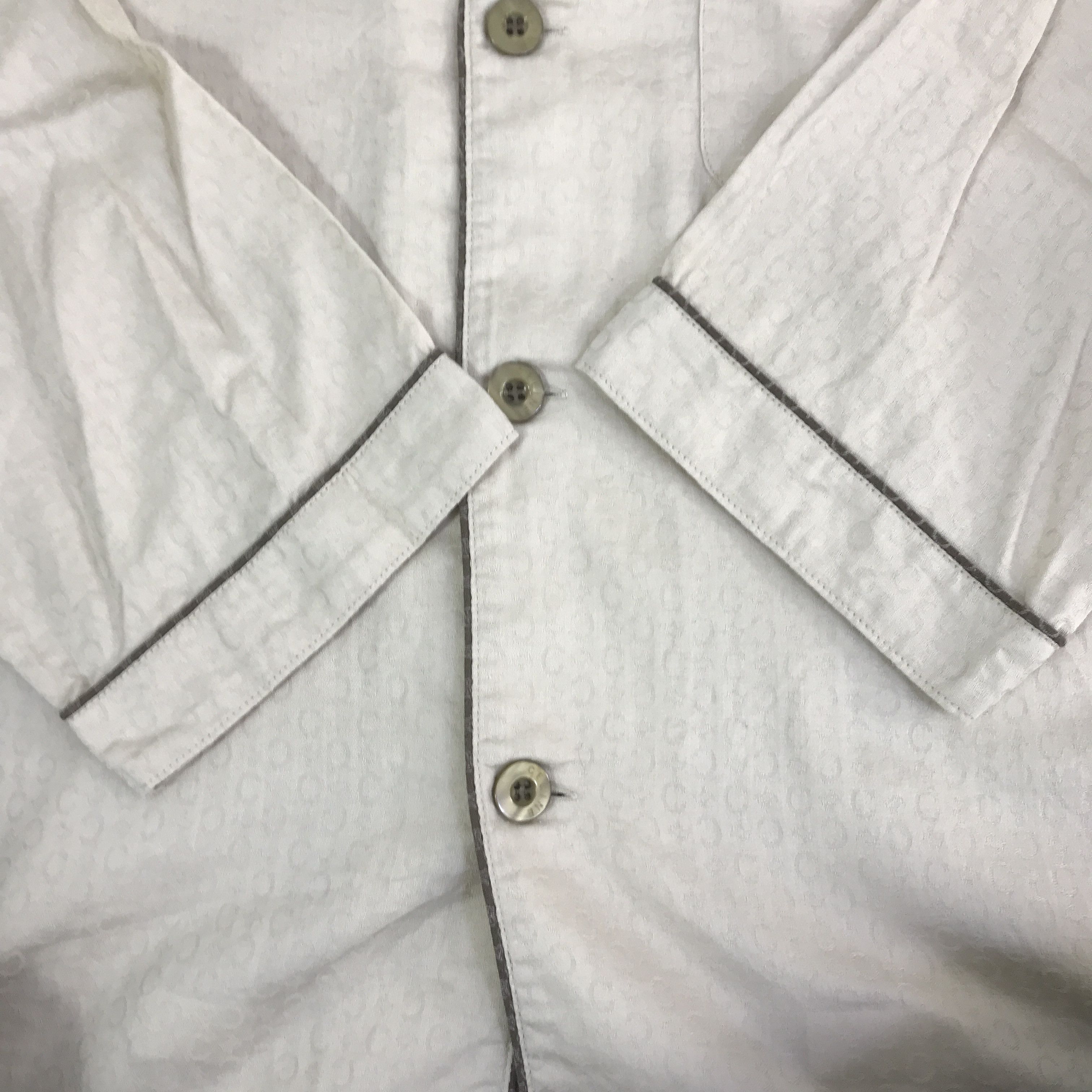 Celine CELINE LONG SLEEVE BUTTON UP T-SHIRT K93B40 Size US L / EU 52-54 / 3 - 7 Thumbnail
