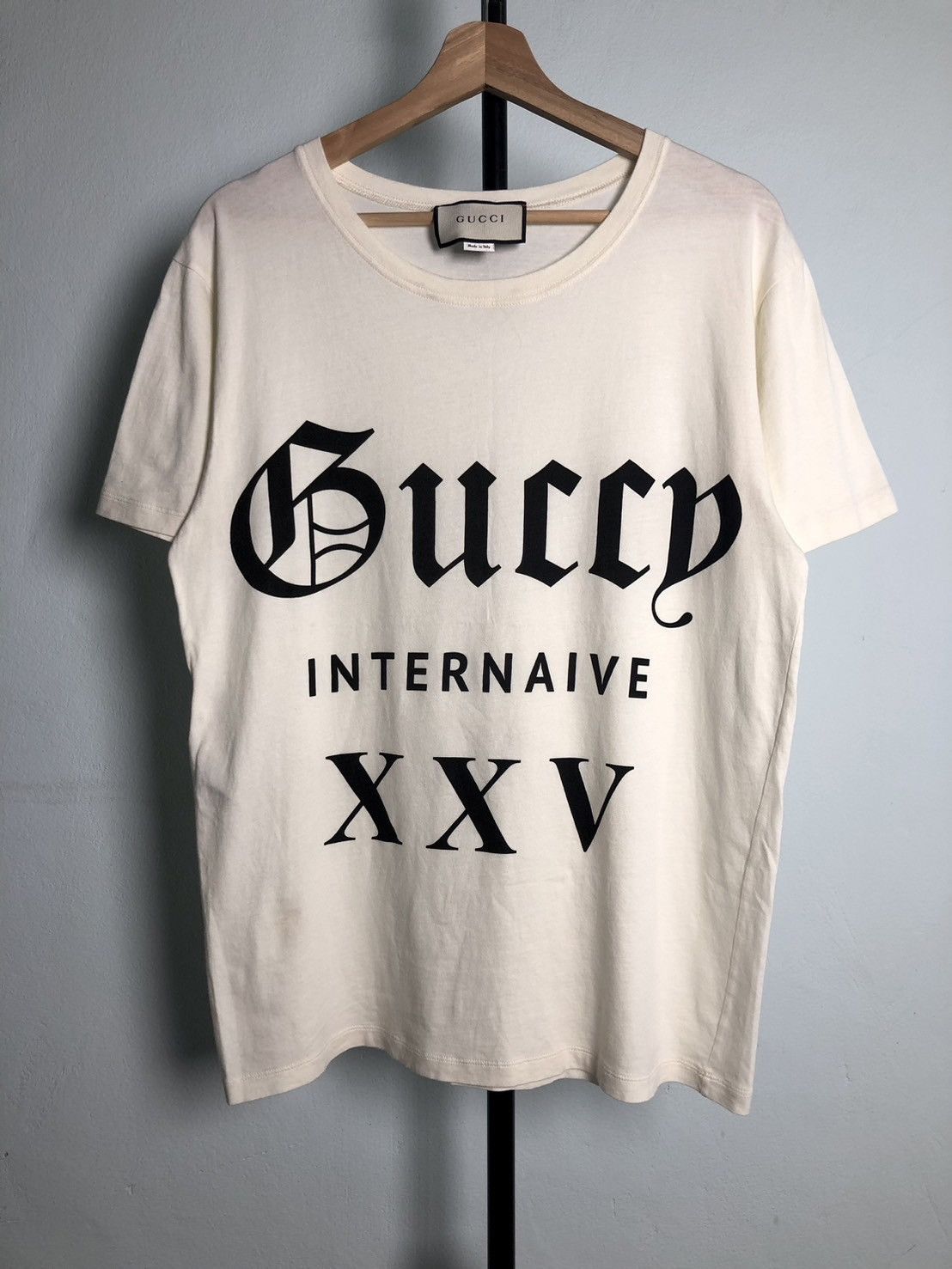 Gucci Guccy series gothic logo tee
