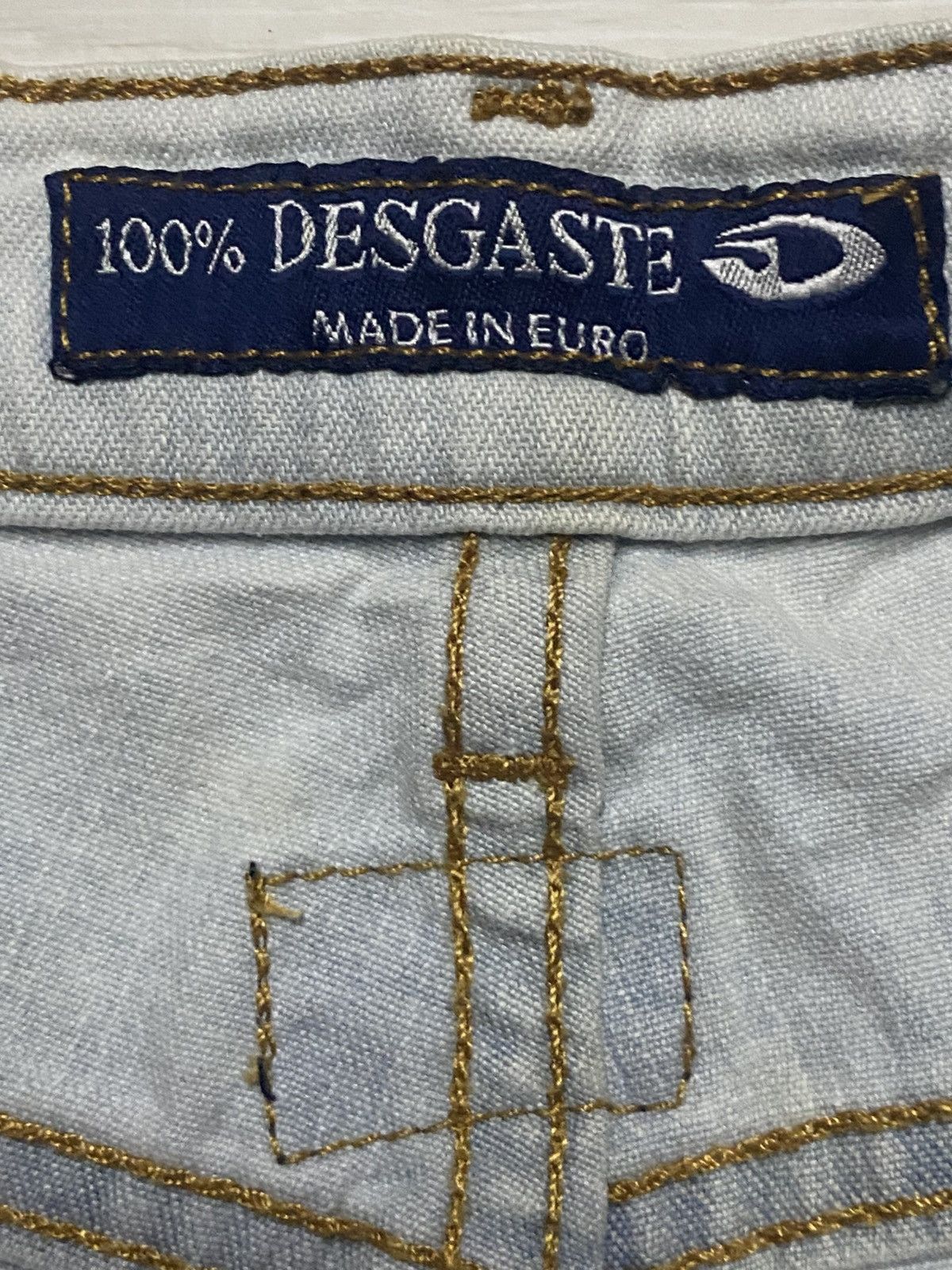 Vintage Vintage Desgaste Euro Claw Mark Flare Jeans Size 26" / US 2 / IT 38 - 15 Thumbnail