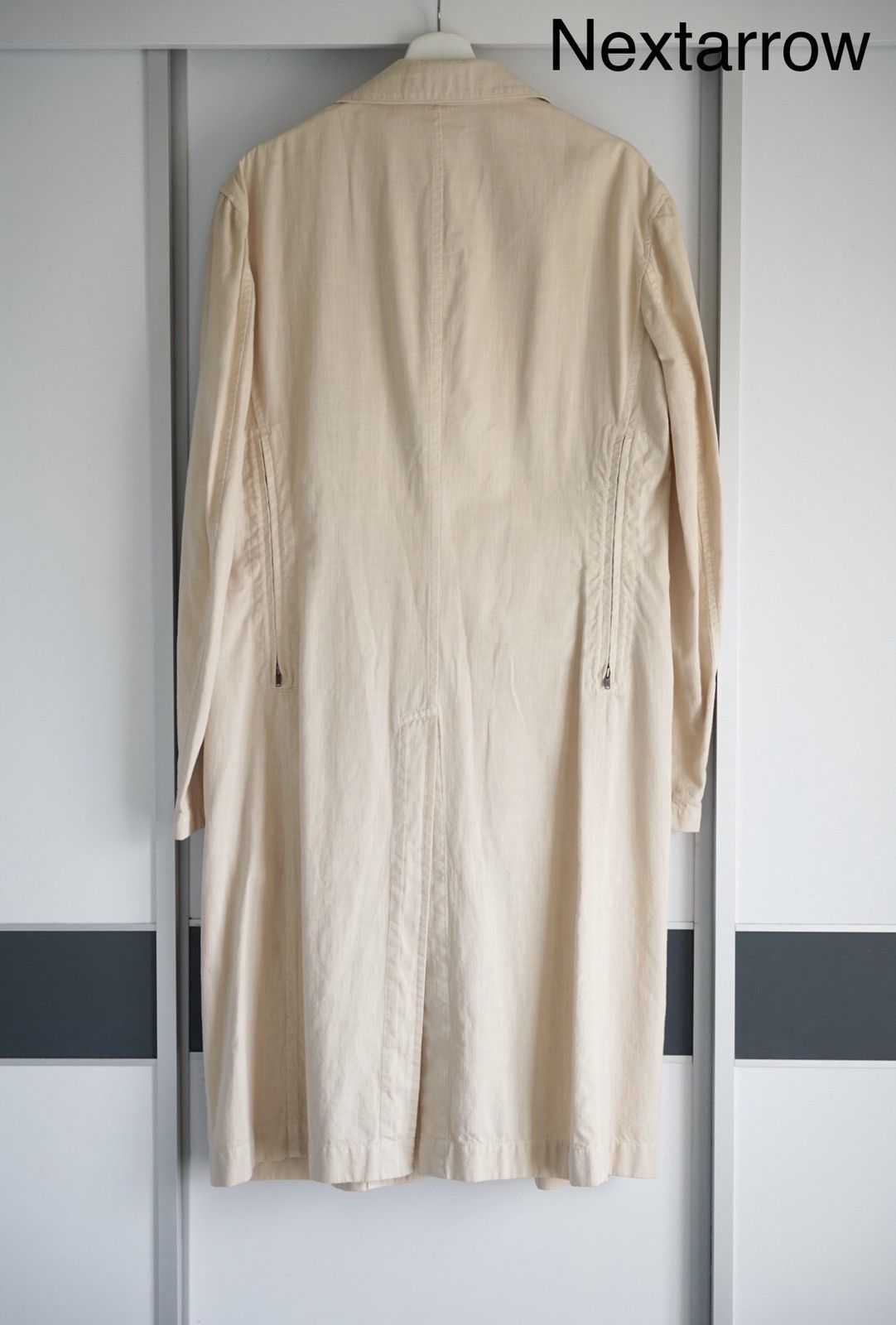 Yohji Yamamoto Yohji Yamamoto 15aw Back Zip White Coat 2412-Nextarrow Size US XL / EU 56 / 4 - 2 Thumbnail