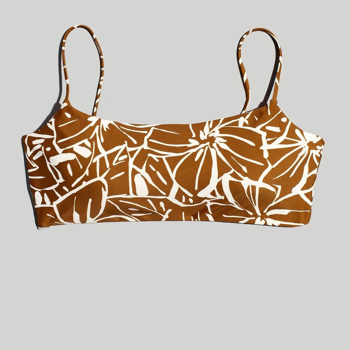 Madewell MADEWELL Plus Tie-Back Bikini Top in Abstract Flora Size 4X Size ONE SIZE - 4 Thumbnail