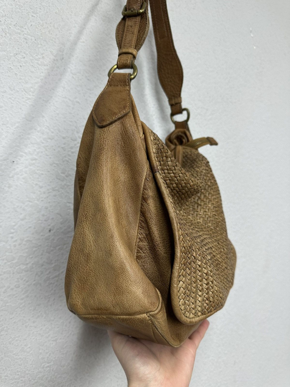14th Addiction Vintage Leather Bag Hobo Avantgarde AS 98 style western Goa Size ONE SIZE - 6 Thumbnail