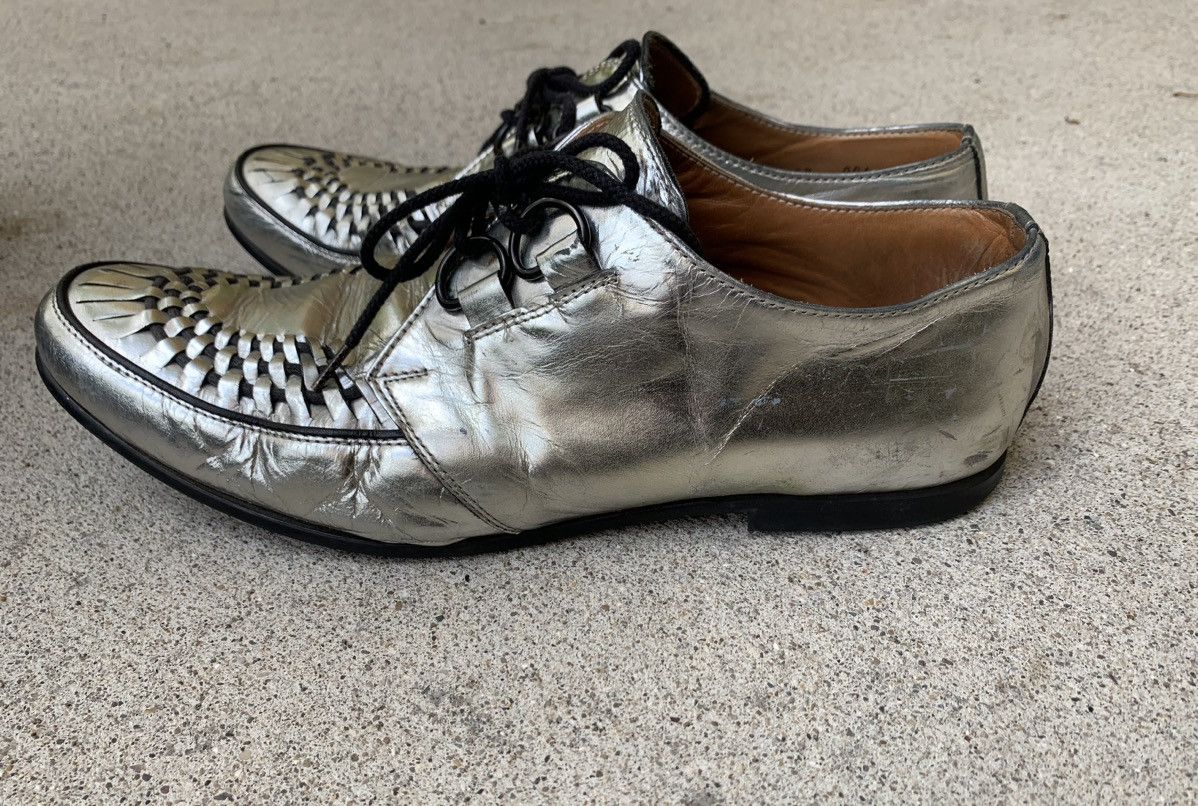 Number (N)ine Number (N)ine SS04 Silver Derby Shoes Size US 9 / EU 42 - 10 Thumbnail