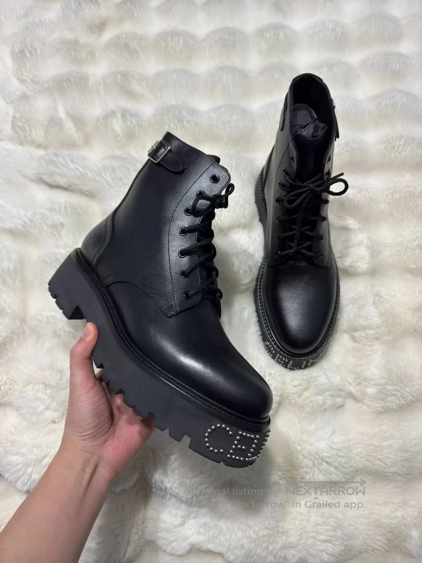 Celine Celine 22ss Rivet Logo Martin Boots. Size US 6 / EU 39 - 2 Thumbnail