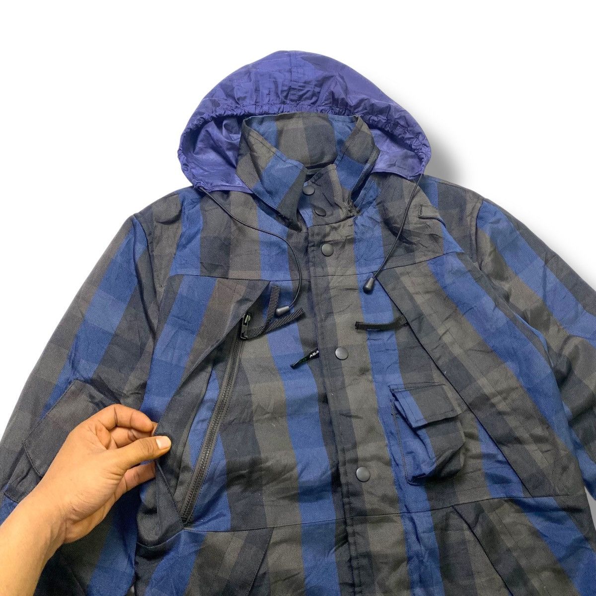ABAHOUSE × Designer 1990s Abahouse - multipocket parachute jacket Size US L / EU 52-54 / 3 - 4 Thumbnail