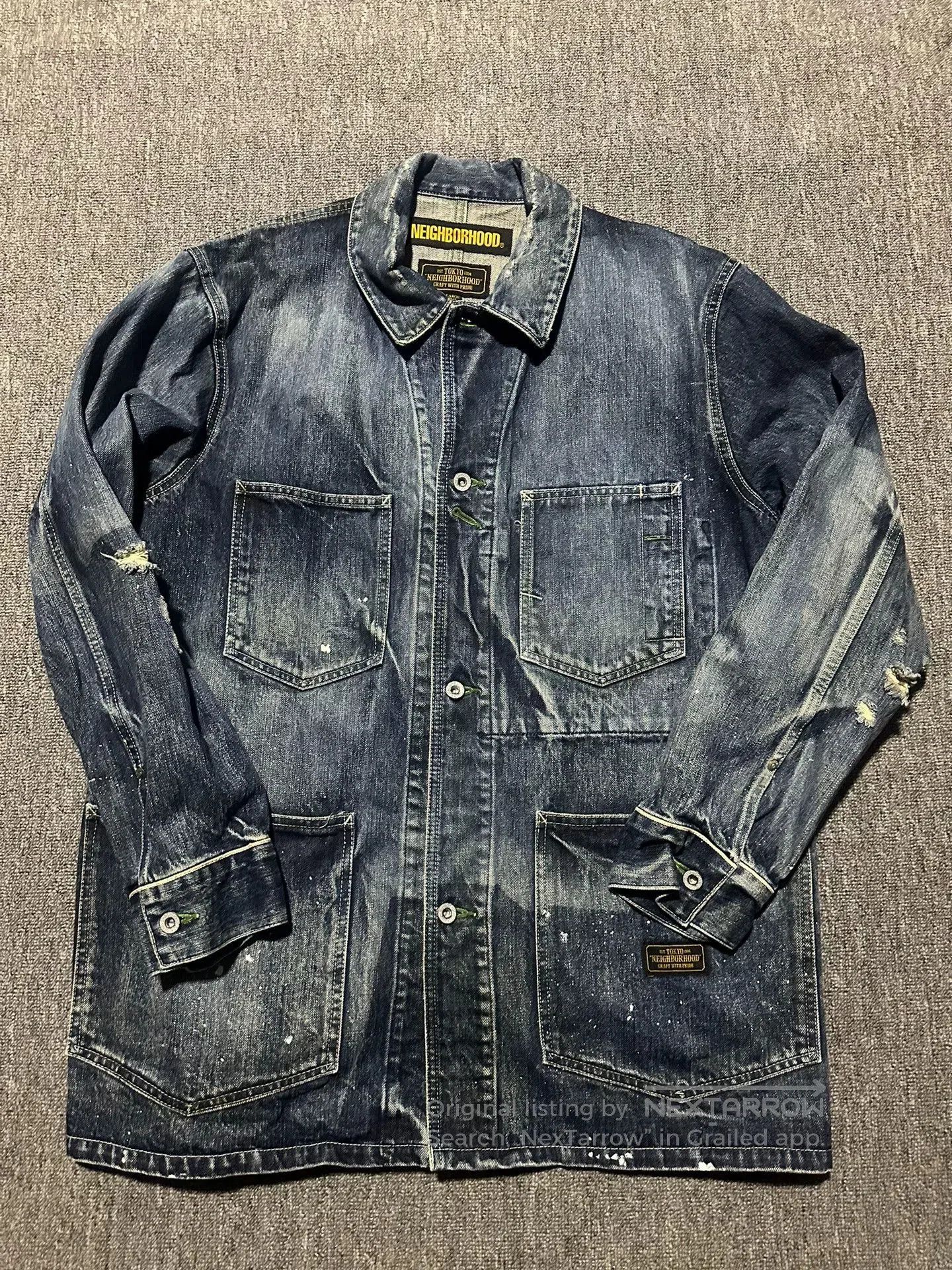 Neighborhood NEIGHBORHOOD Railway Denim Jacket. Size US XL / EU 56 / 4 - 1 Thumbnail