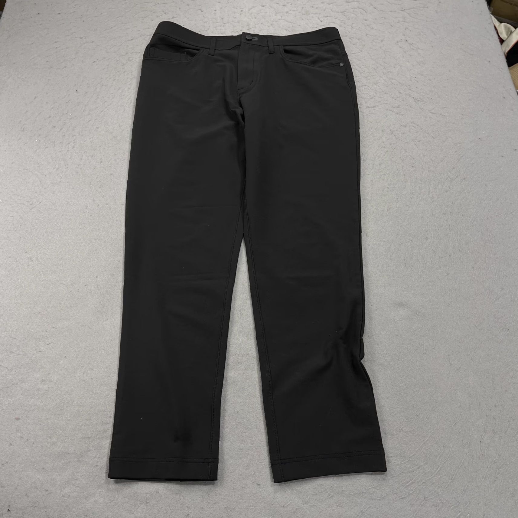 Vintage Public Rec Pants Mens 34x32 Black Preppy 5 Pocket Chino Casual Office Work Size US 34 / EU 50 - 2 Thumbnail