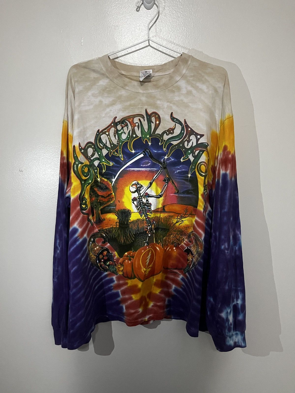 Vintage Grateful Dead 1994 Tie Dye Long Sleeve Size US XL / EU 56 / 4 - 1 Thumbnail
