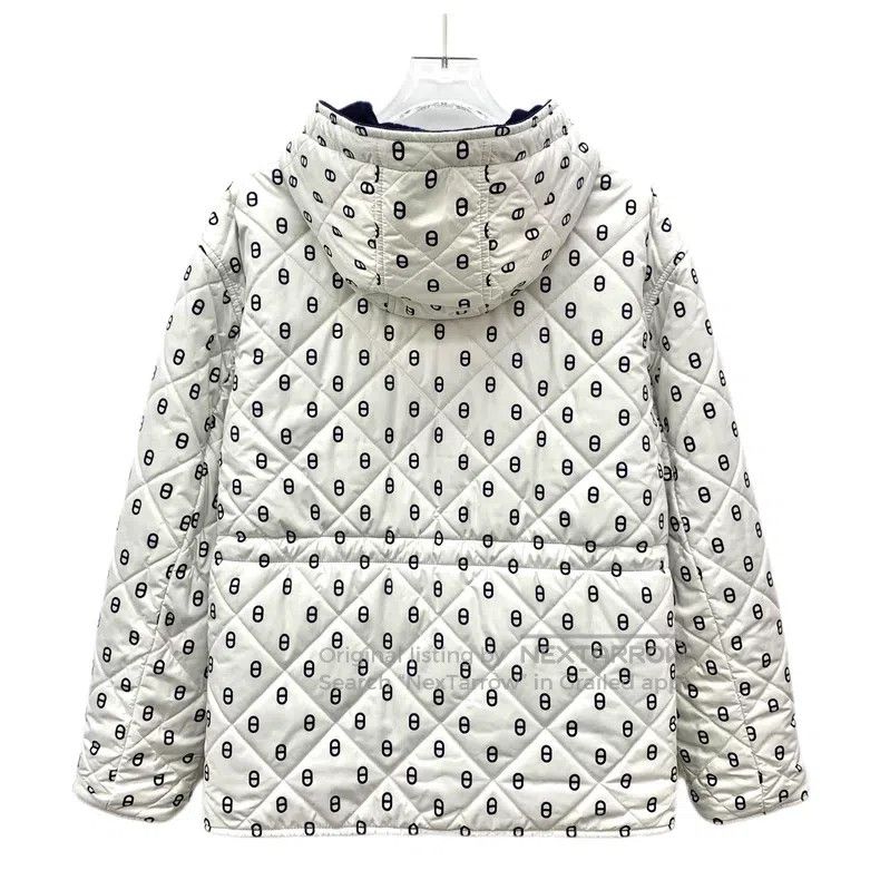 Hermes Hermes Deep Blue Pig Nose Print Full Print Cashmere Hooded Size XS / US 0-2 / IT 36-38 - 4 Thumbnail
