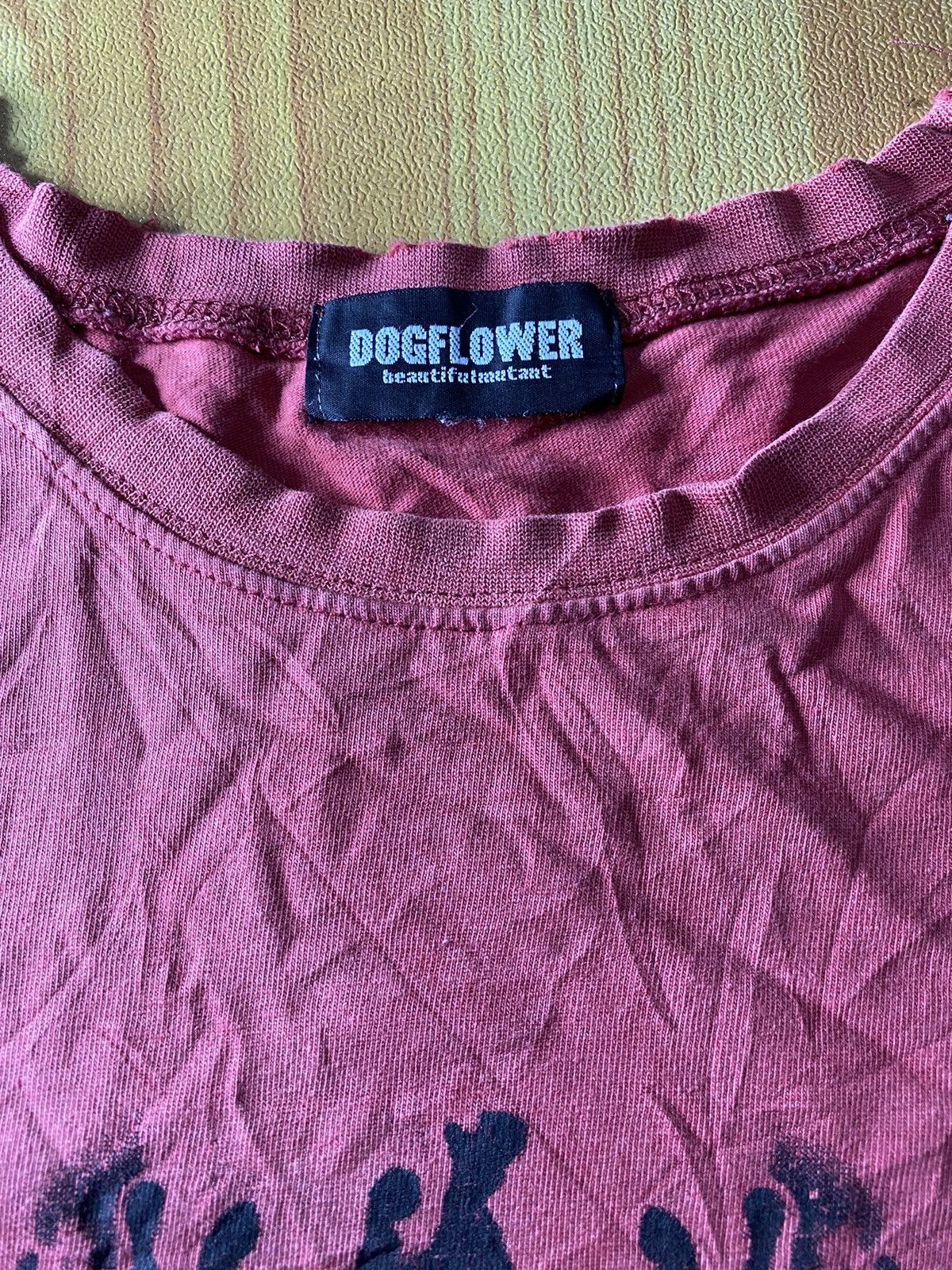 PPFM Vintage Dogflower face distressed tee Size US L / EU 52-54 / 3 - 6 Thumbnail