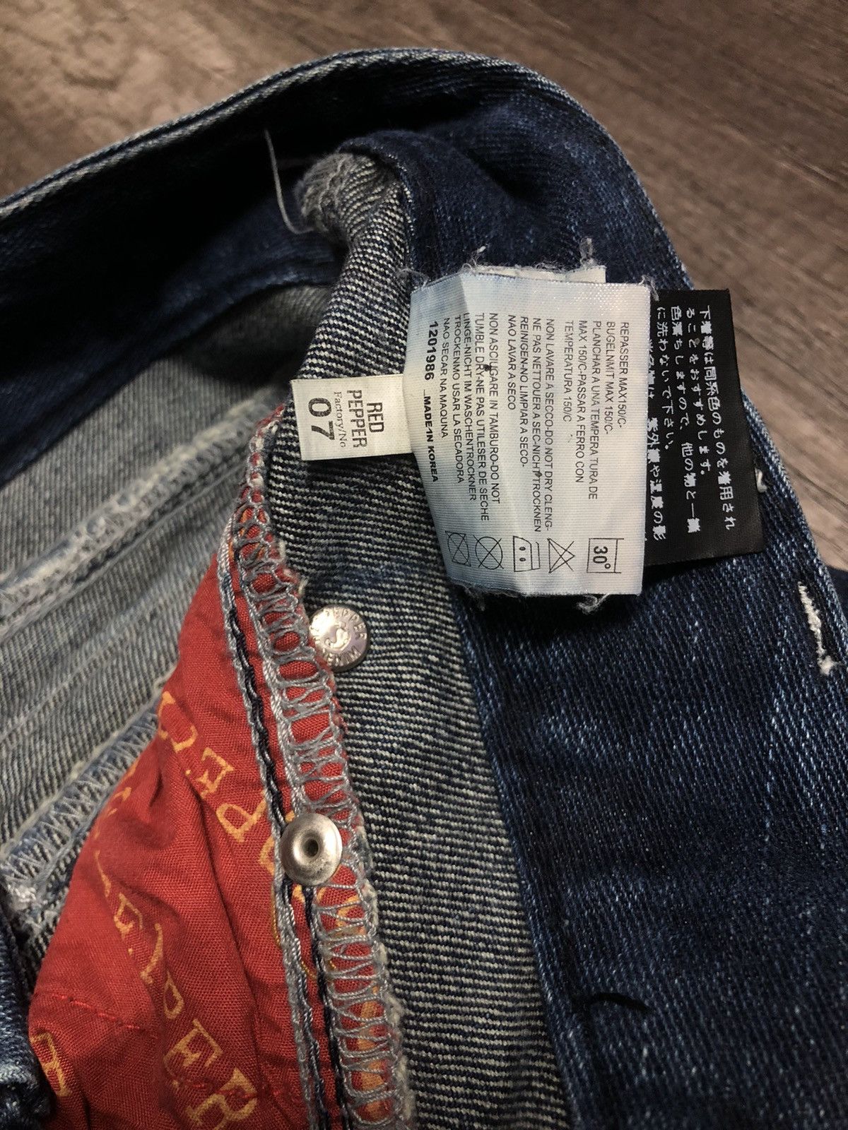Designer × Japanese Brand Vintage Red Pepper Jeans Gold Label Japanes Brand Size 30" / US 8 / IT 44 - 22 Thumbnail