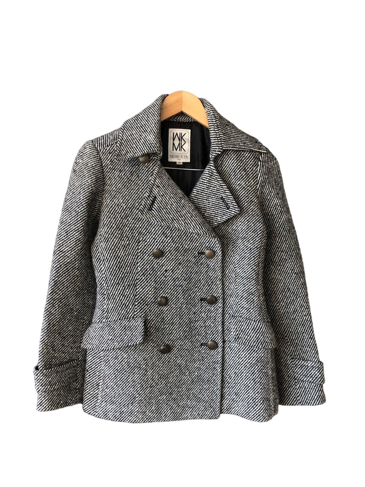 Michel Klein Vintage Michel Klein Wool Double Collar Jacket Size XS / US 0-2 / IT 36-38 - 1 Thumbnail