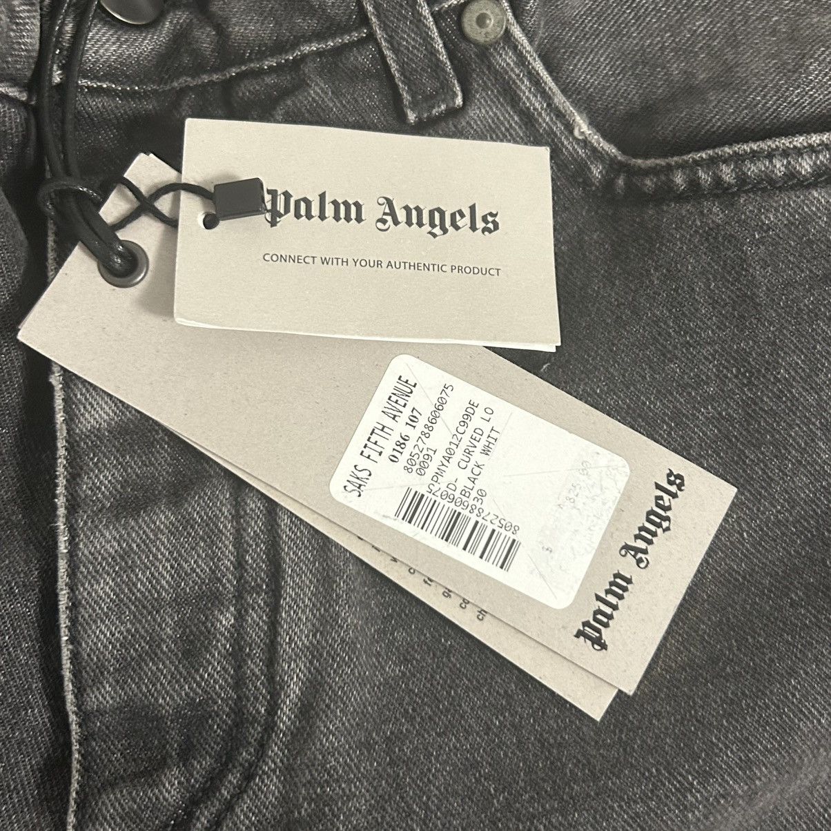 Palm Angels New Palm Angels Curved Logo Straight Jeans Size 30 Size US 30 / EU 46 - 5 Thumbnail