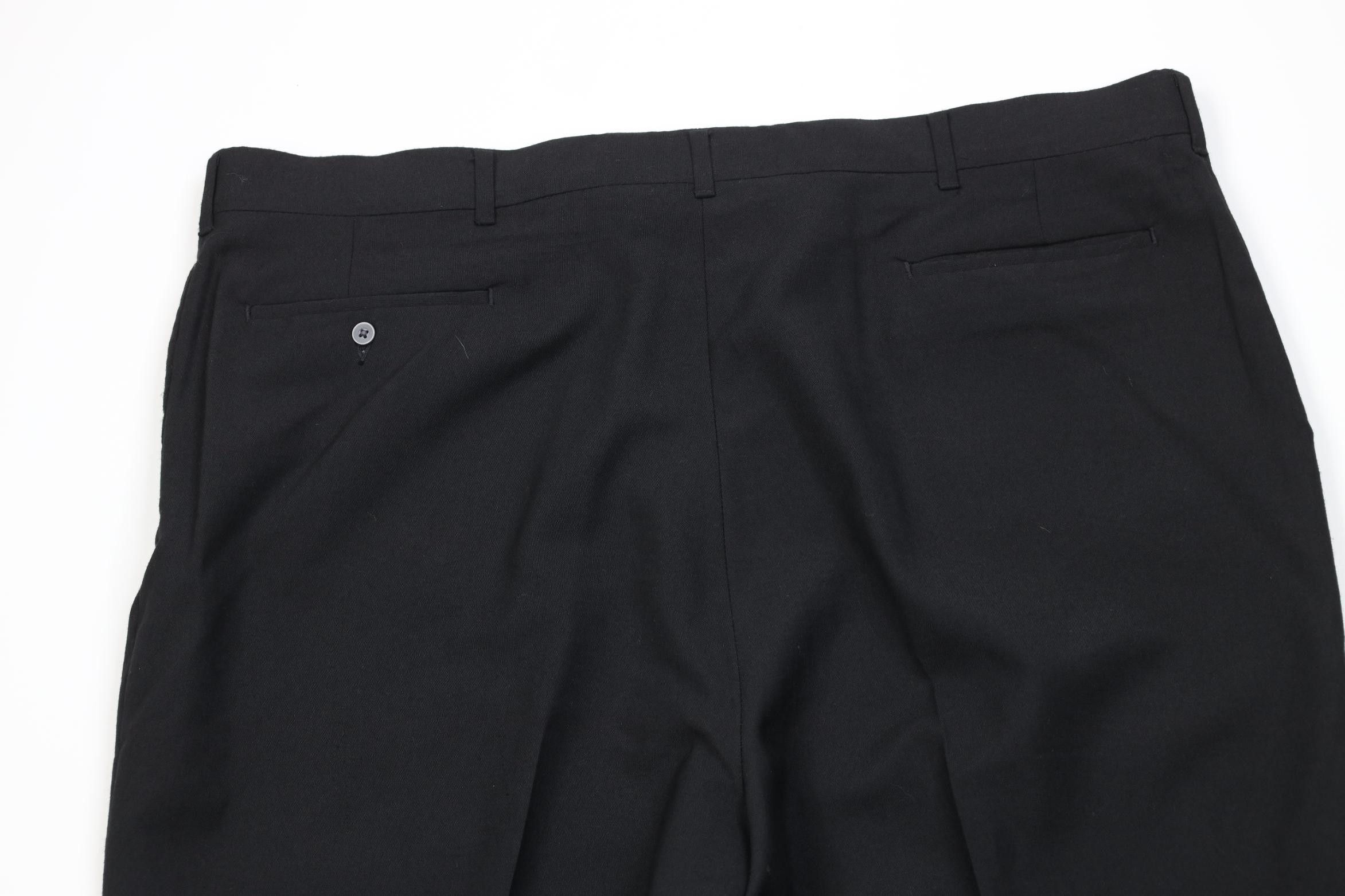 Vintage Vintage 70s Streetwear Wool Blend Wide Leg Chino Pants Black Size US 42 / EU 58 - 12 Thumbnail