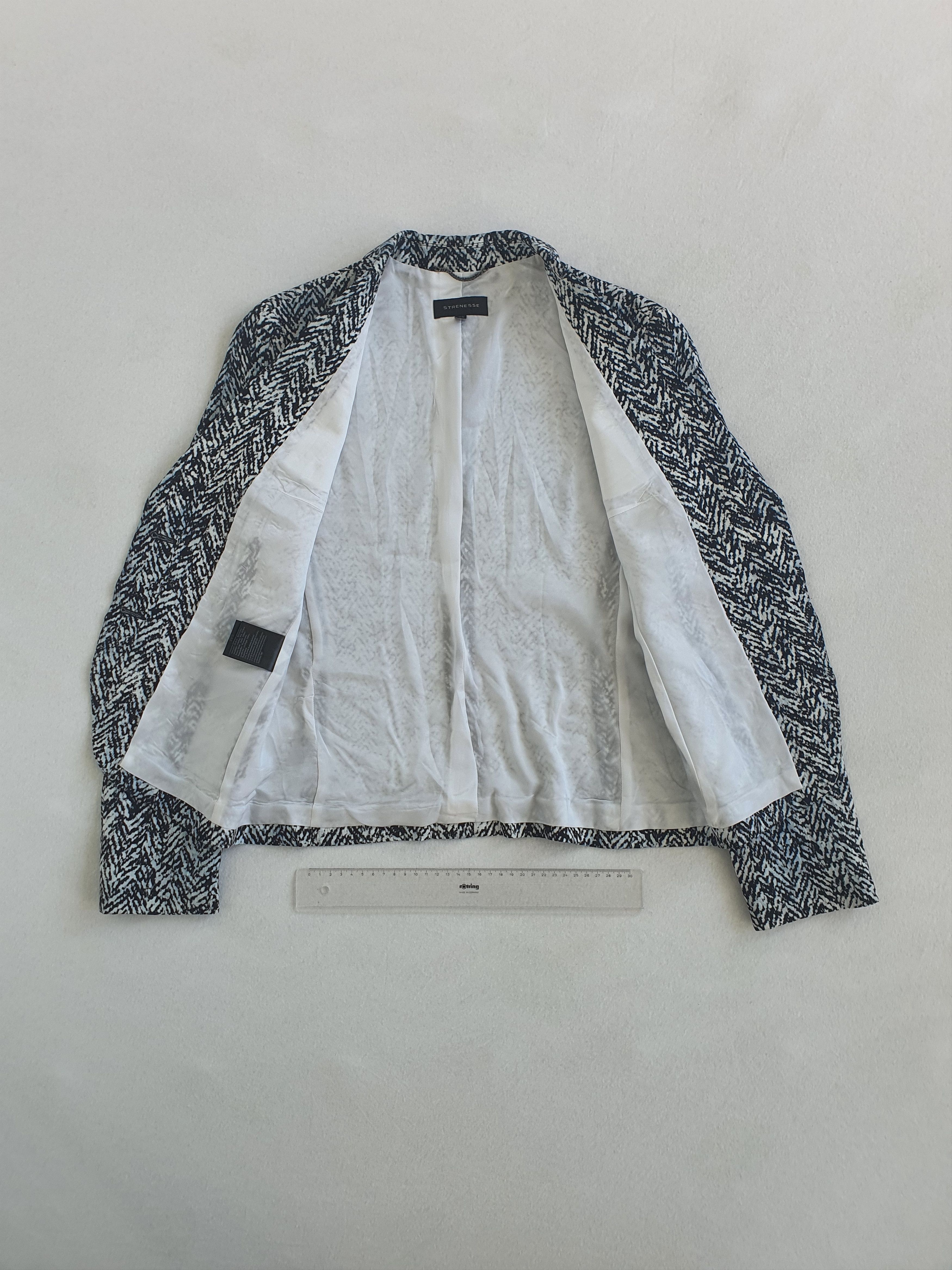 STRENESSE Vintage (00s) Blazer Jacket (Abstract Chevron) - US 2, GB 8 Size S / US 4 / IT 40 - 4 Thumbnail