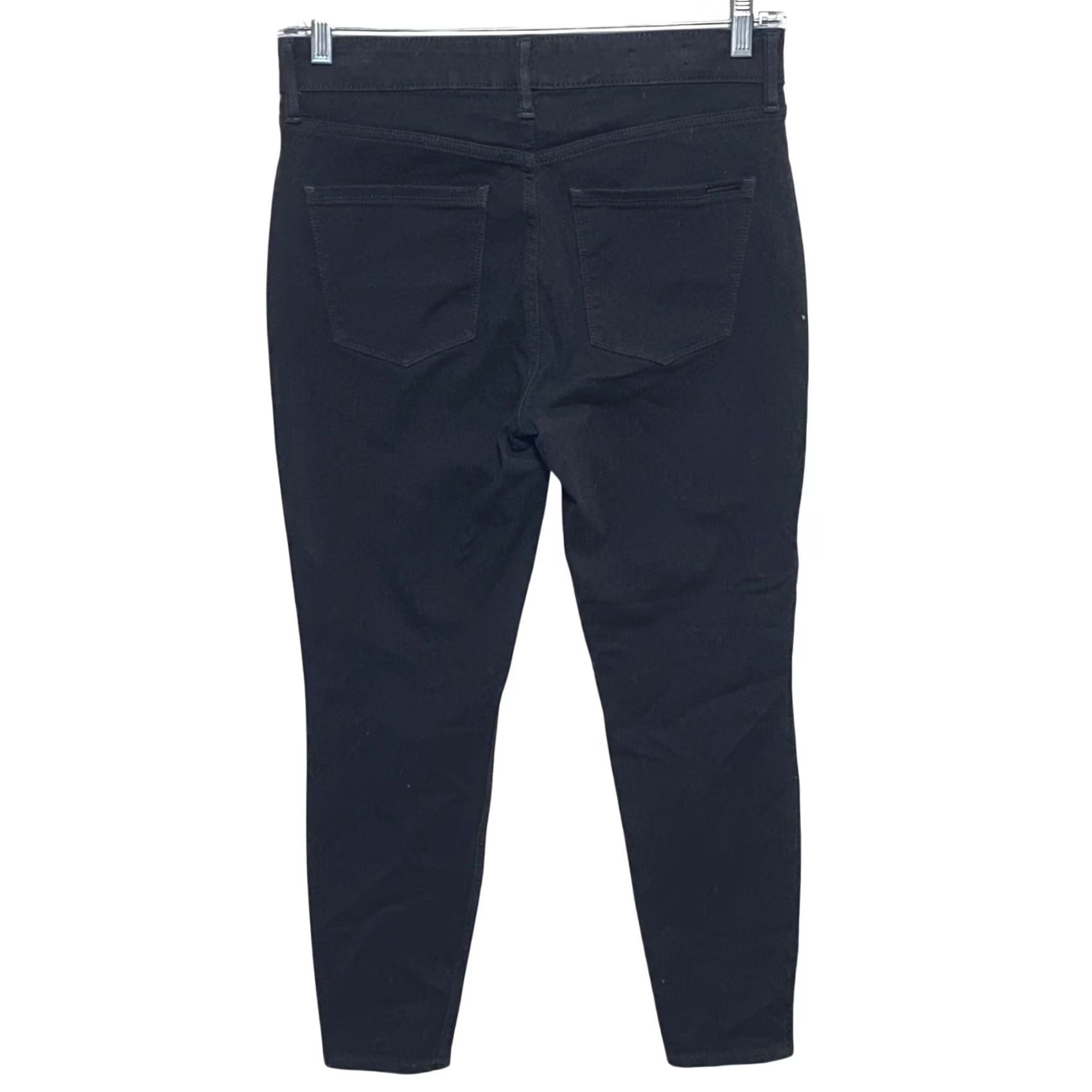 White House Black Market VINTAGE White House Black Market High Rise Skinny Ankle Sculpt Black Jeans 6 Stretch Women's Jeans Size 28" / US 6 / IT 42 - 2 Thumbnail