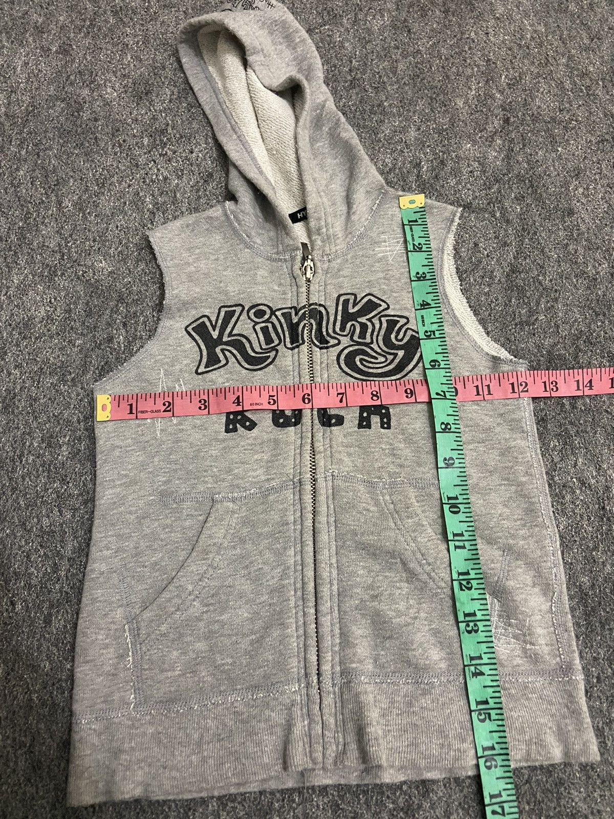 Hysteric Glamour × Japanese Brand hysteric glamor mini vest hoddie kinky rock Size US XXS / EU 40 - 11 Thumbnail