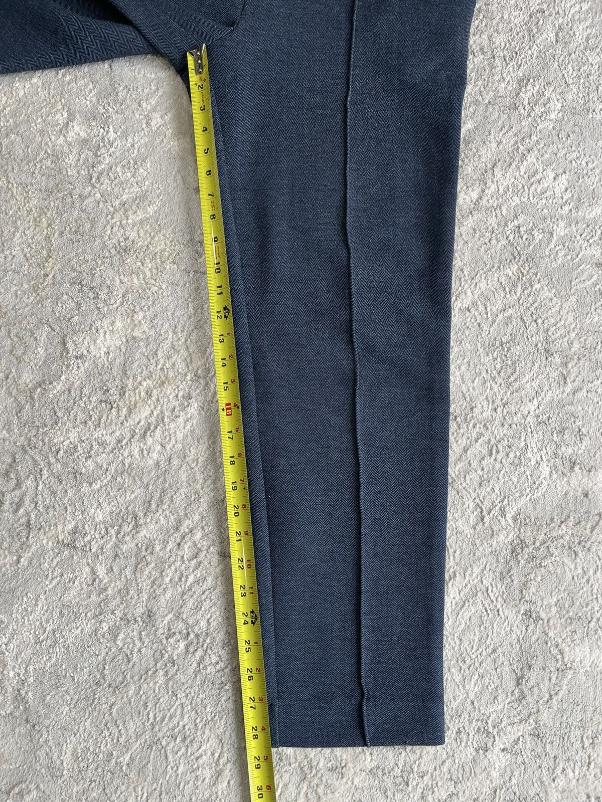 Club Monaco Pintuck Drawstring Herringbone Scuba Pants Size US 32 / EU 48 - 5 Thumbnail