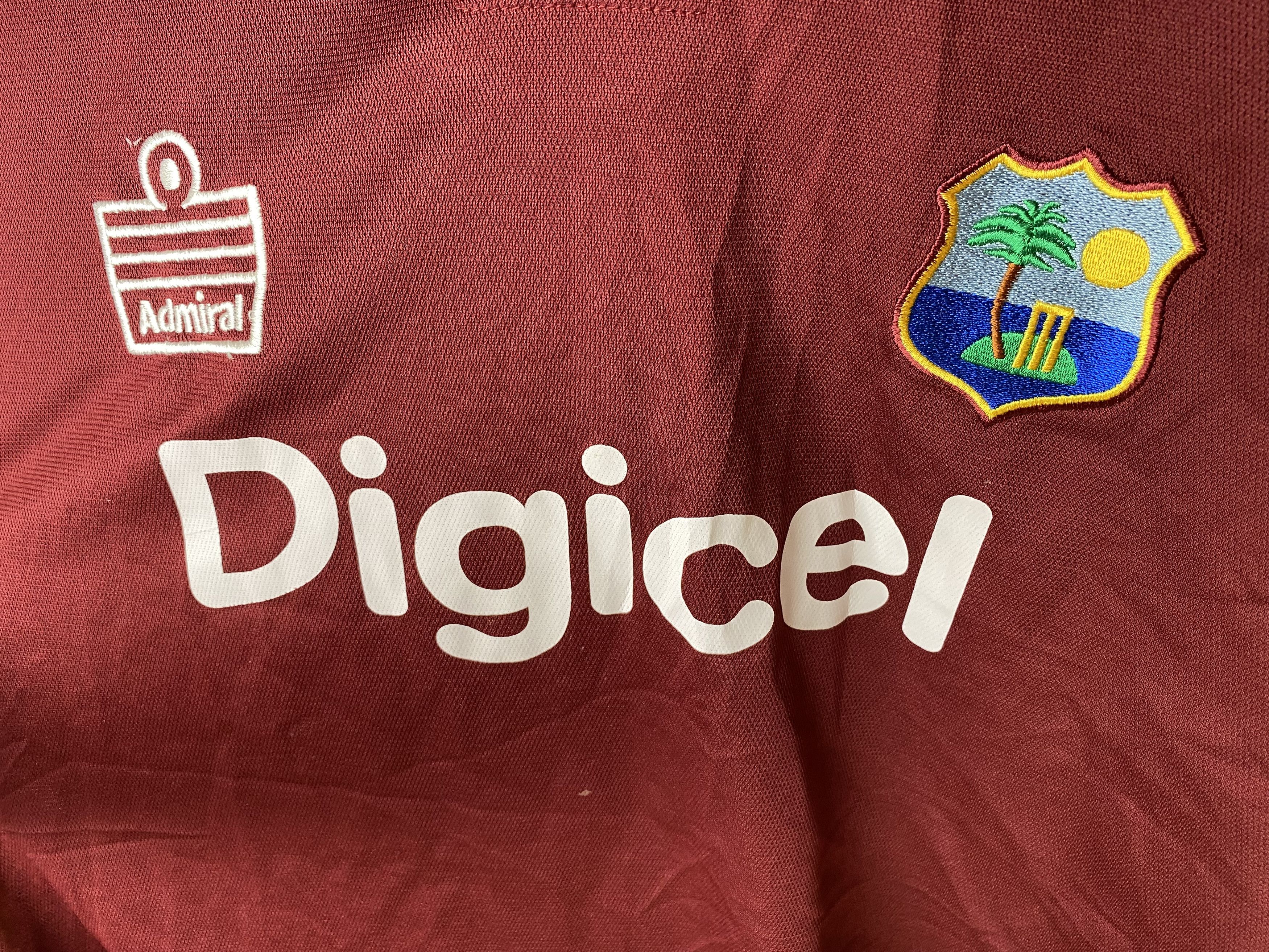 Vintage WEST INDIAN CRICKET 2007 2009 ODI SHIRT JERSYU ADMIRAL Size US XXL / EU 58 / 5 - 4 Thumbnail