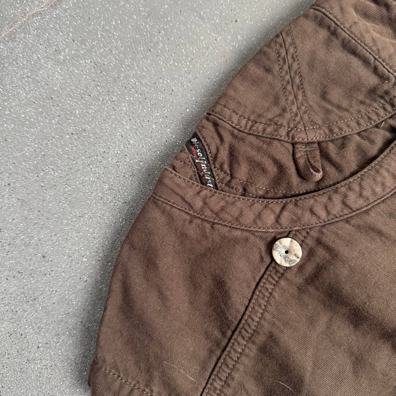 Diesel × Vintage Diesel Vintage Y2K Brown Mini Skirt Size 27" / US 4 / IT 40 - 4 Thumbnail