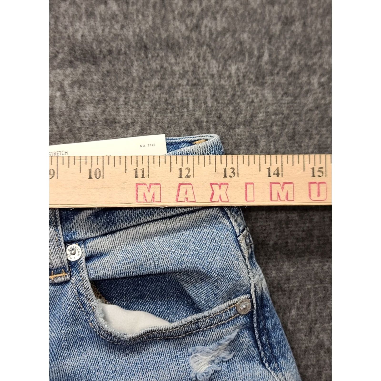 American Eagle Outfitters VINTAGE American Eagle Outfitters Jeans Womens 4 Long Curvy Mom High Rise Distressed 90s Grunge Black Denim 5-Pocket Mens Womens Girls Boys Size 27" / US 4 / IT 40 - 5 Thumbnail