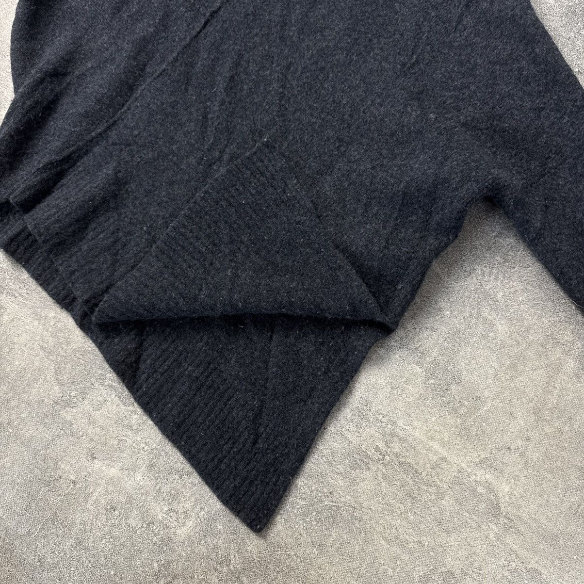Allsaints AllSaints Charcoal High Neck Sweater Avantgarde Asymmetrical Size M / US 6-8 / IT 42-44 - 7 Thumbnail