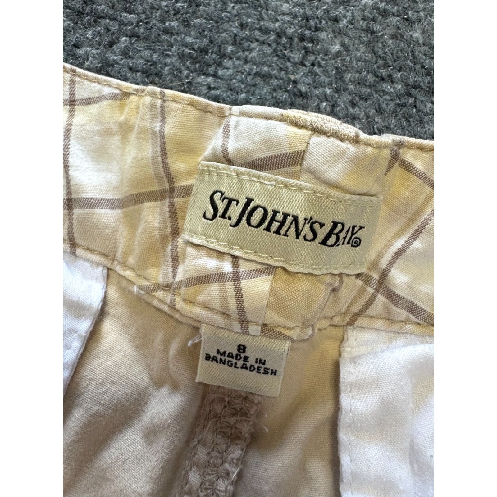 Vintage VINTAGE St Johns Bay Shorts Womens Size 8 Beige Cotton Spandex Size 30" / US 8 / IT 44 - 4 Thumbnail