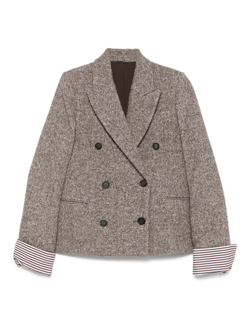 Brunello Cucinelli WOOL AND SILK JACKET Size M / US 6-8 / IT 42-44 - 1 Thumbnail
