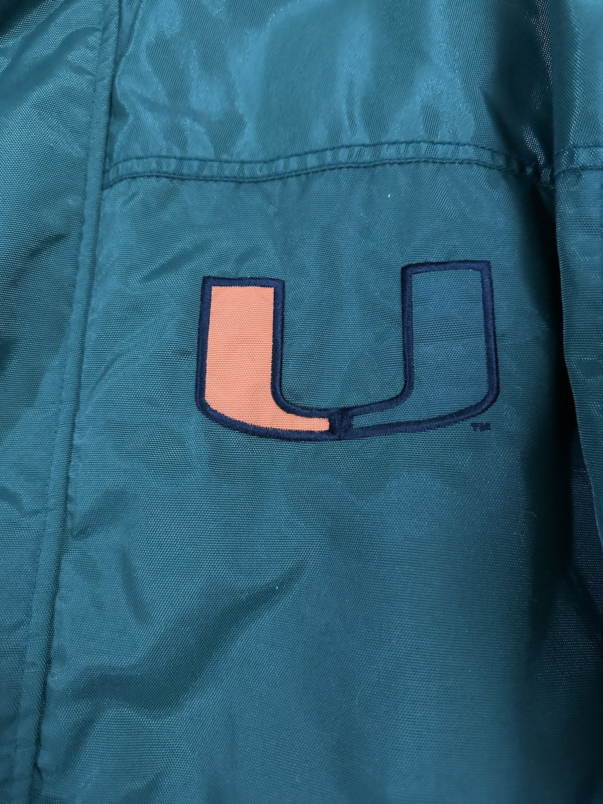 Nike Rare Vintage 90s U Miami Nike Green Coat Jacket Size XL Size US XL / EU 56 / 4 - 2 Thumbnail