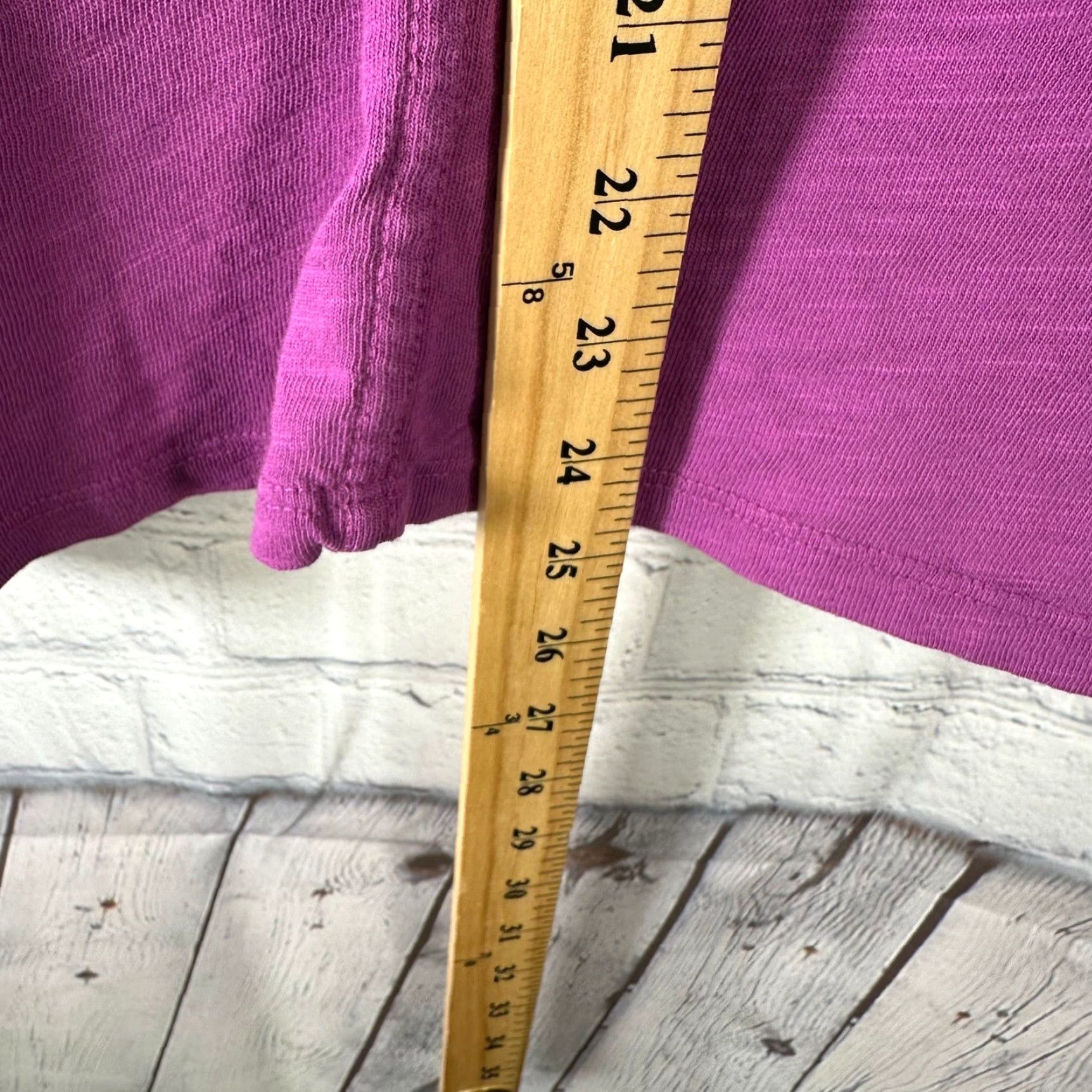 Vintage American Giant Womens T-Shirt Long Sleeve Slub Cotton Purple Magenta Crew Neck S Size S / US 4 / IT 40 - 5 Thumbnail