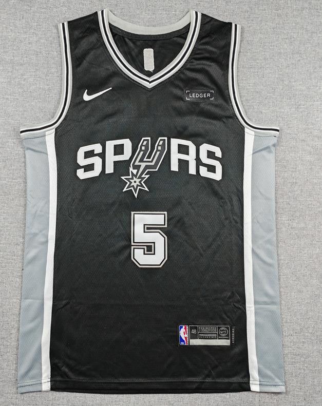 NBA San Antonio Spurs #5 Stephon Castle Jersey Size US XL / EU 56 / 4 - 2 Thumbnail