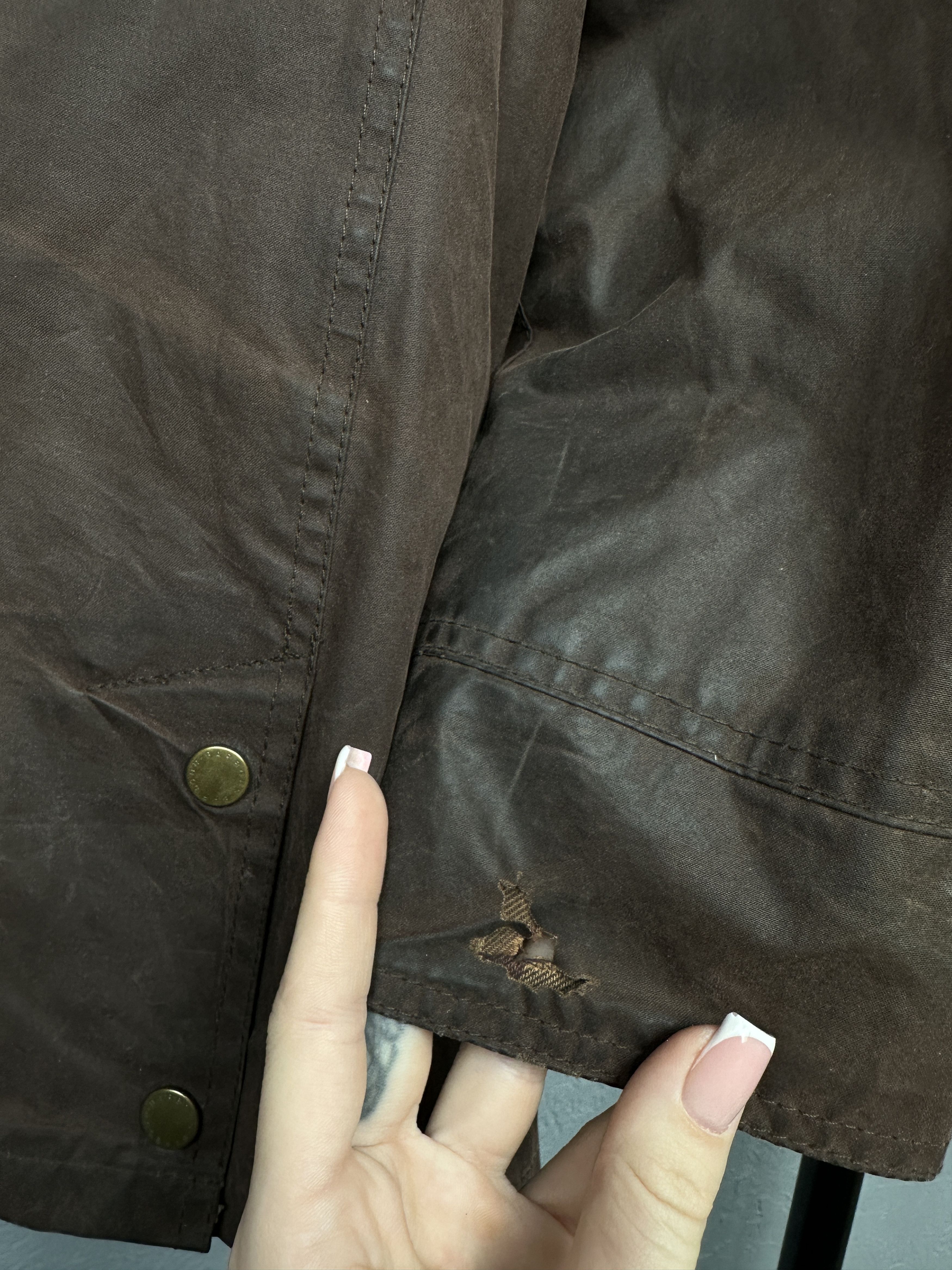 Barbour Barbour Vintage Womens Waxed Jacket Wax Size M / US 6-8 / IT 42-44 - 10 Thumbnail