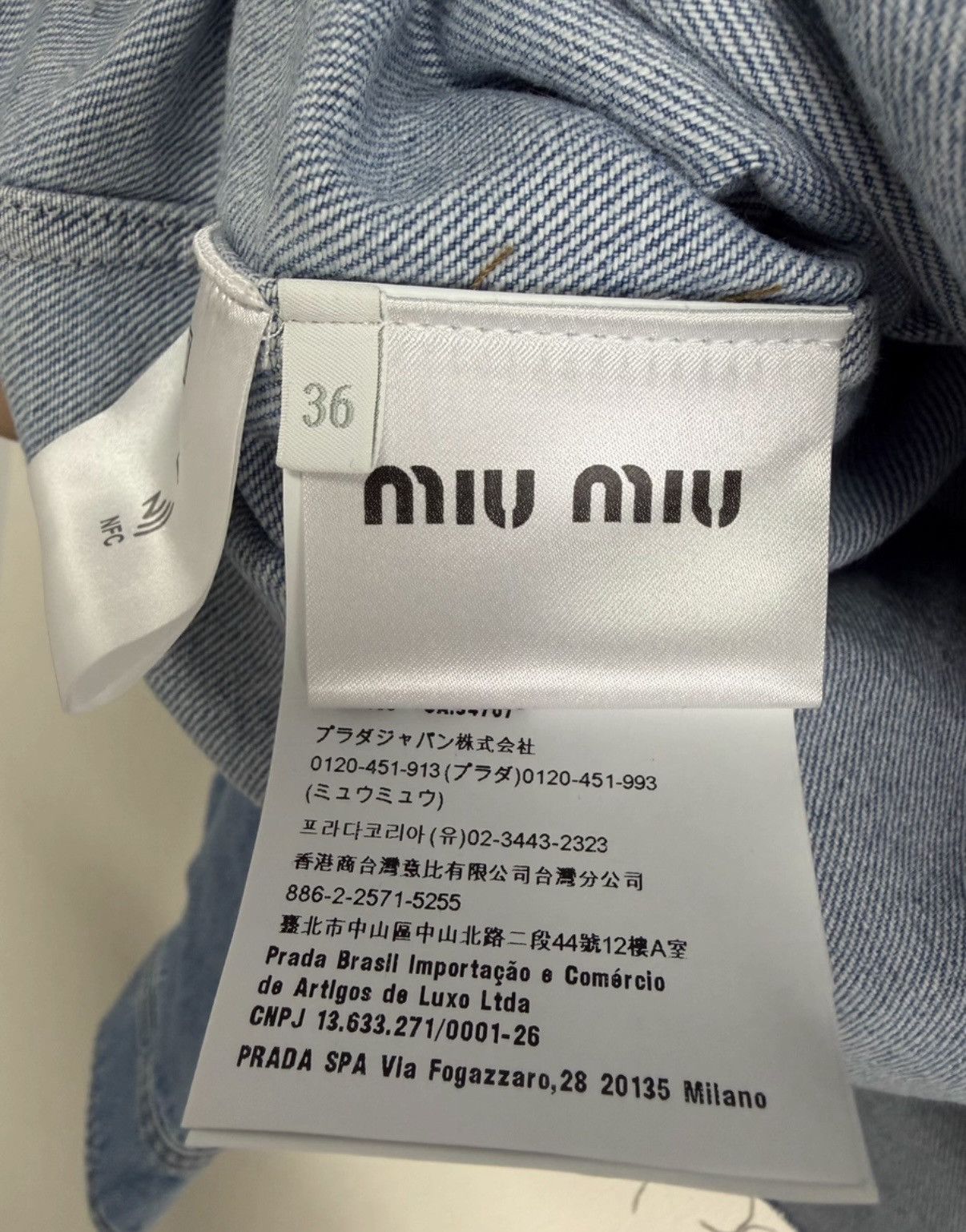 Miu Miu Miu Miu embroidered denim shirt Size S / US 4 / IT 40 - 4 Thumbnail
