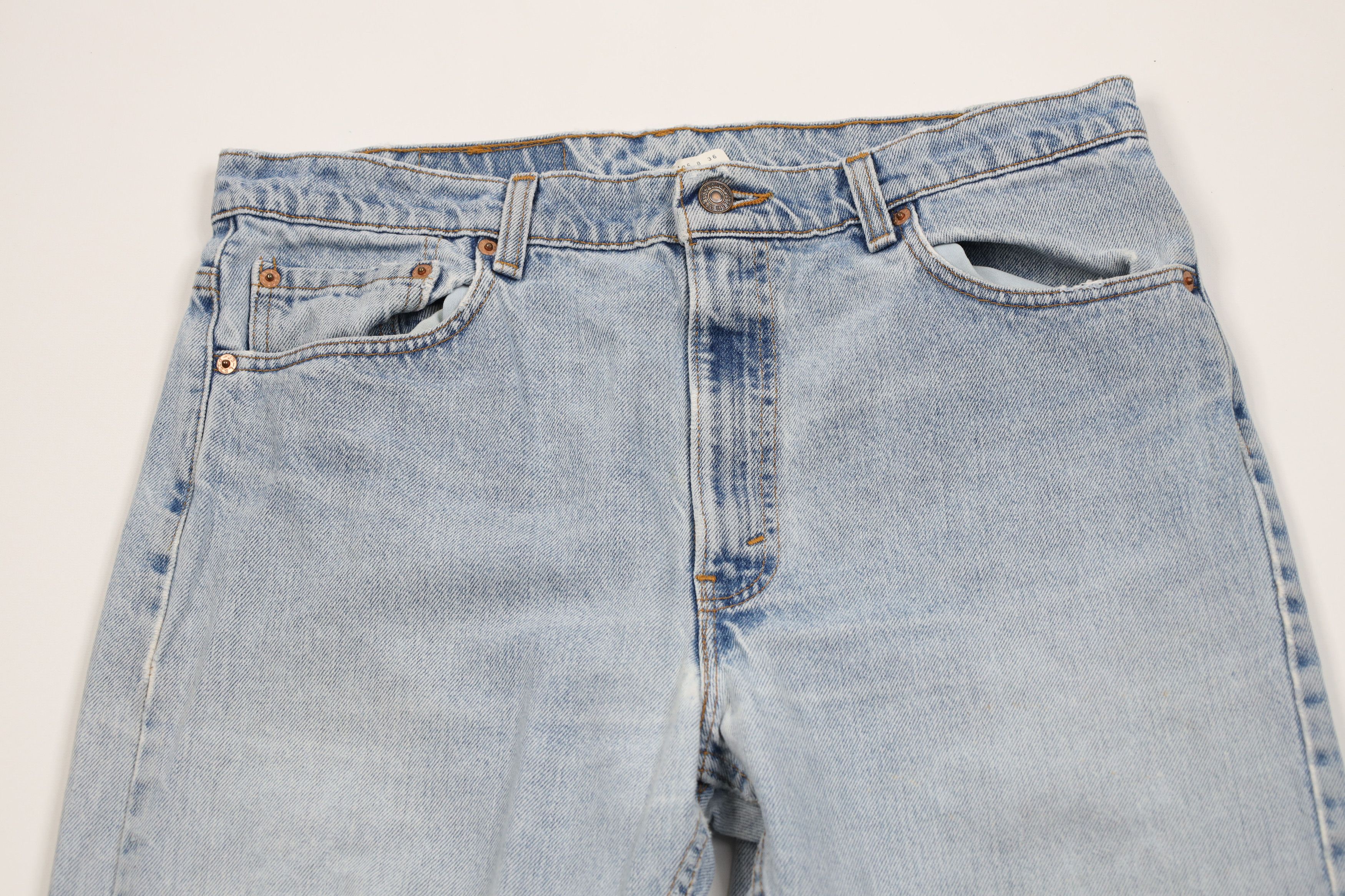 Levi's × Vintage Vintage 90s Levis 505 Regular Straight Leg Denim Jeans USA Size US 36 / EU 52 - 2 Thumbnail