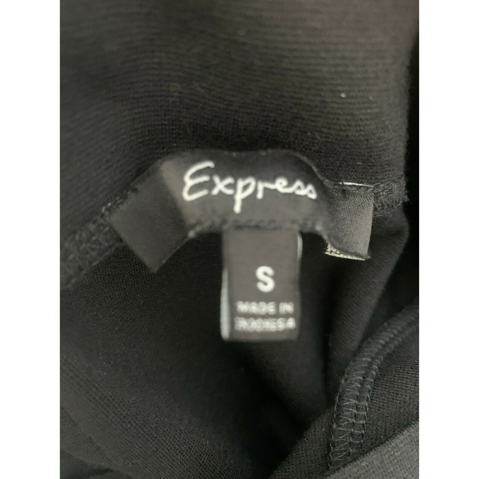 Express Express black cowl neck mini sheath dress size small Size S / US 4 / IT 40 - 3 Thumbnail