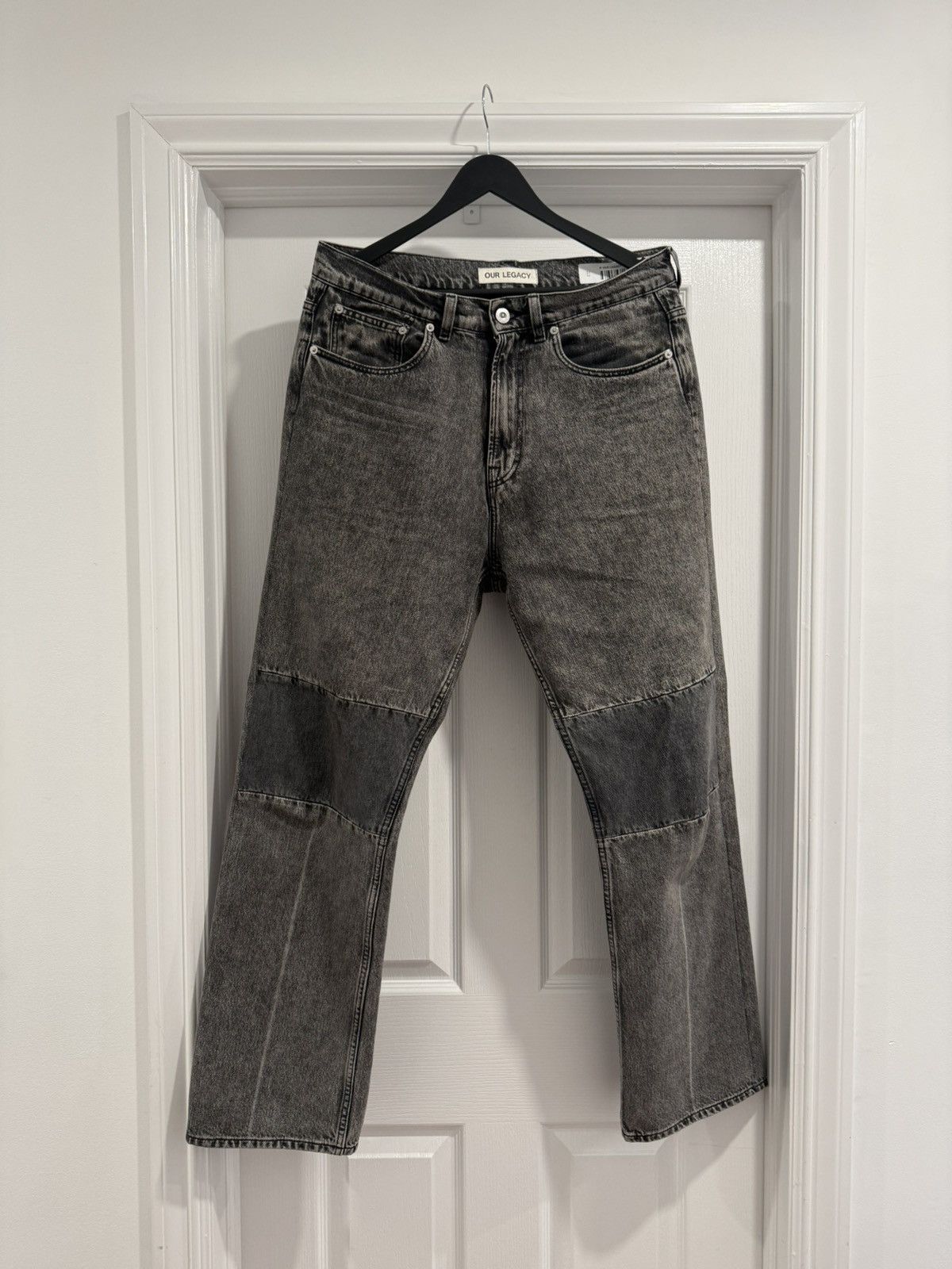 Extended Third Cut Black and Grey Denim