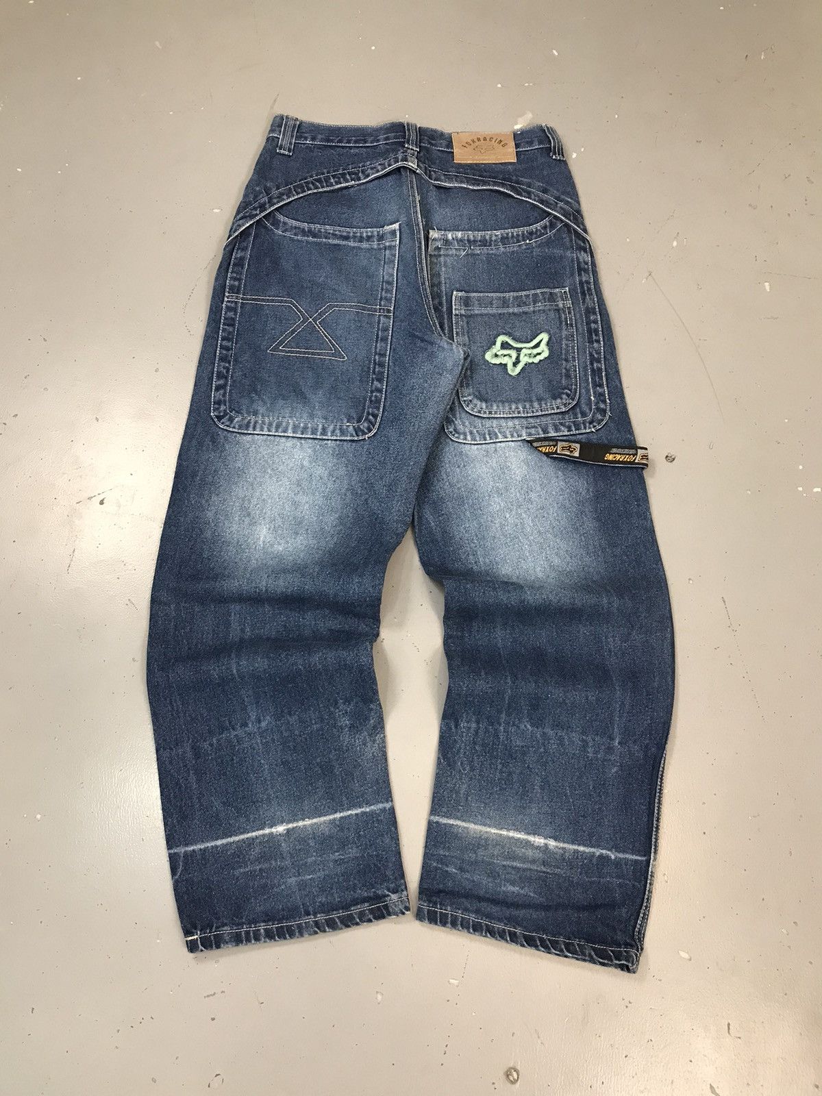 Fox Racing × Vintage Vintage fox racing logo embroidered big pocket denim Size US 32 / EU 48 - 1 Thumbnail