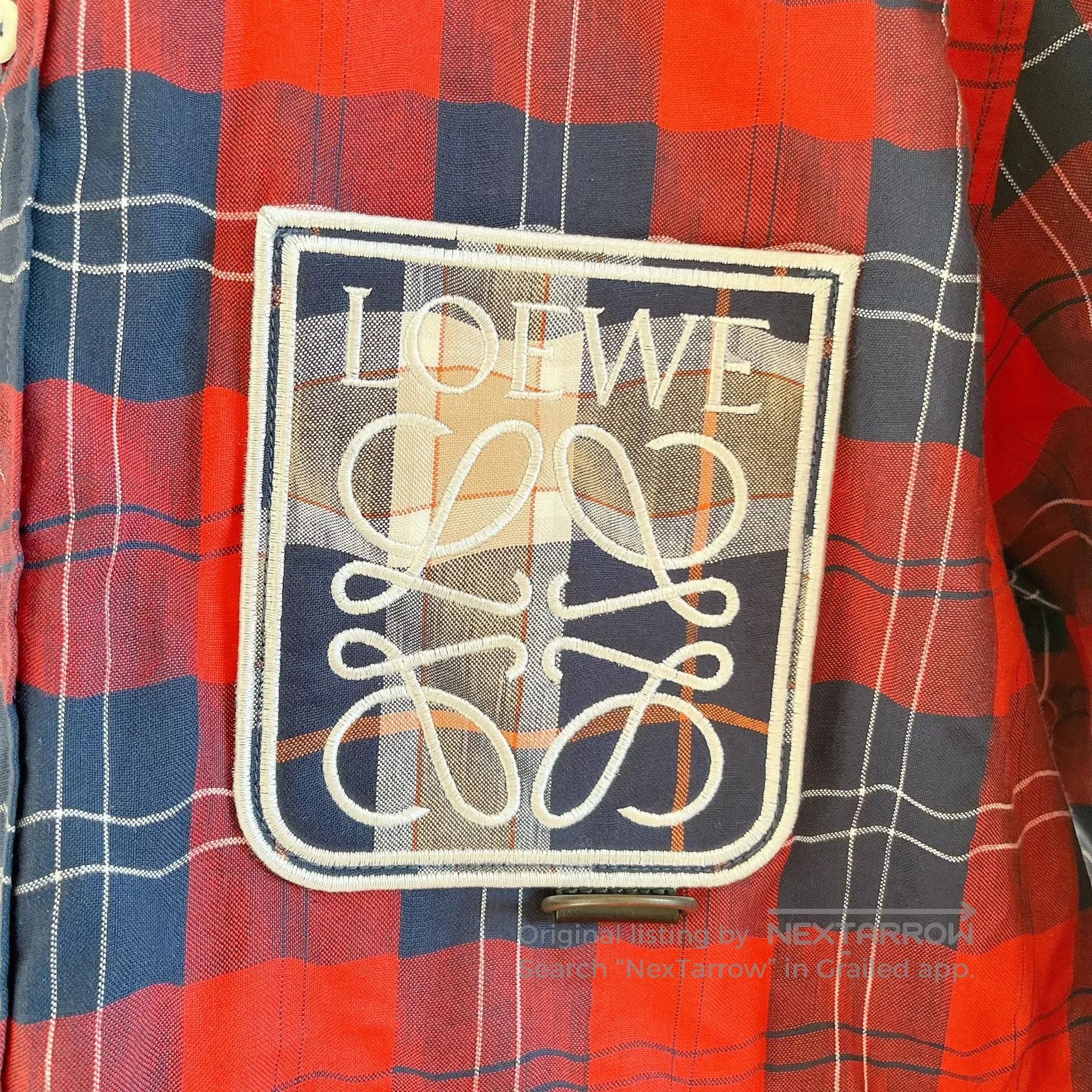 Loewe Loewe Colorblock Check Embroidered Shirt. Size US XXS / EU 40 - 7 Thumbnail
