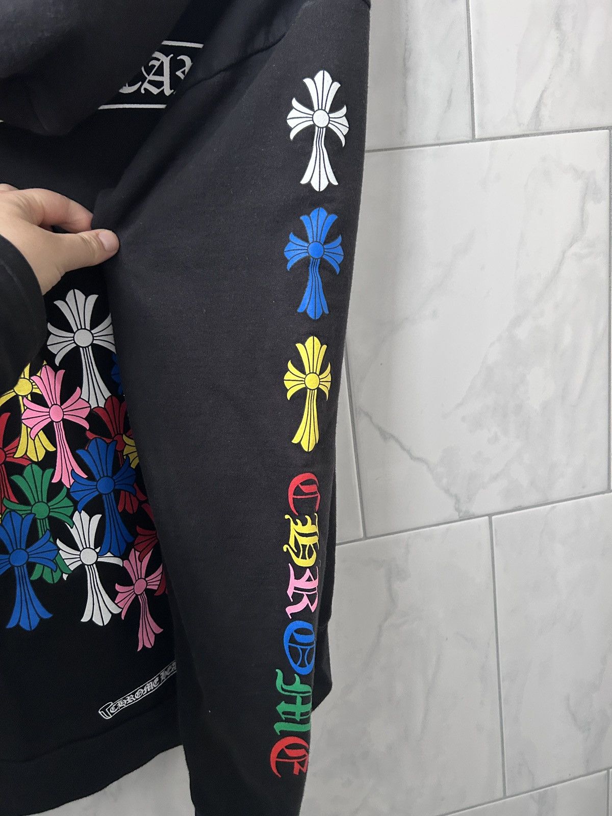 Chrome Hearts Chrome Hearts Cemetery Cross Multi-color Zip Up Hoodie XS Size US XS / EU 42 / 0 - 10 Thumbnail