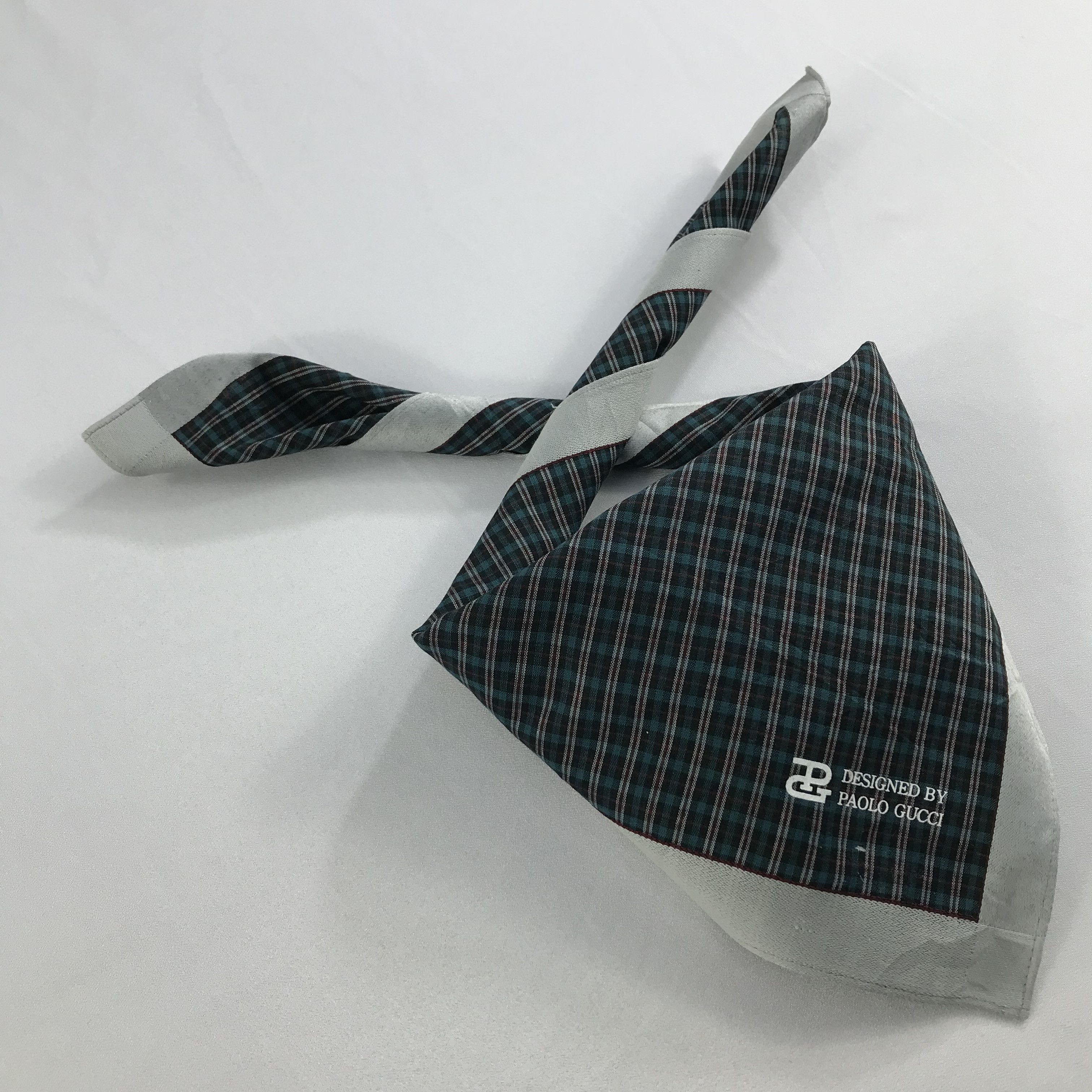 Paolo Gucci × Vintage Paolo Gucci Bandana / Handkerchief / Neckerchief - S2620 Size ONE SIZE - 4 Thumbnail