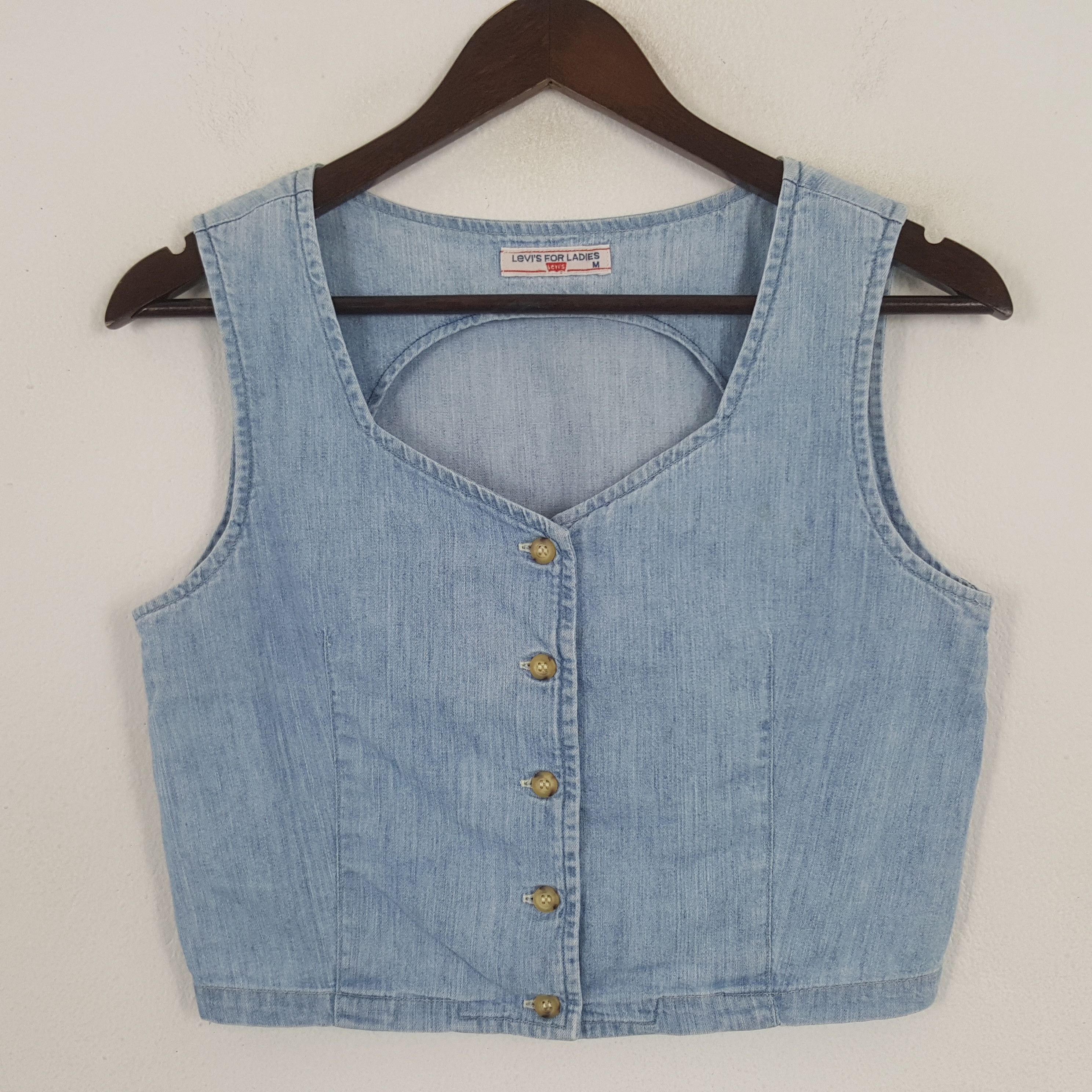 Japanese Brand × Levi's × Vintage Vintage Levi's Denim Vest Jacket Size S / US 4 / IT 40 - 1 Thumbnail