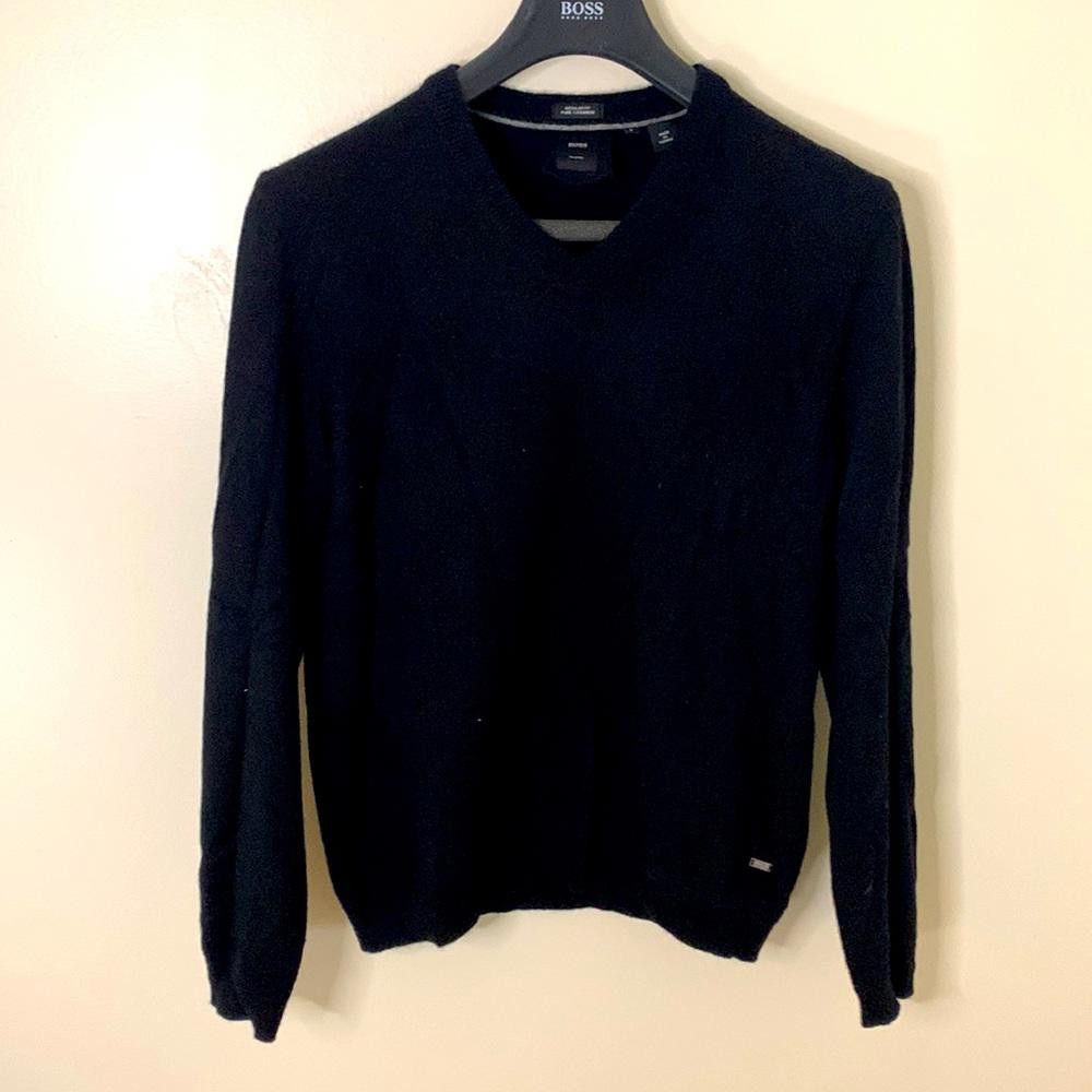 Hugo Boss BOSS- Reg Fit VN Cashmere sweater - Small - 100% Cashmere Size US S / EU 44-46 / 1 - 2 Thumbnail