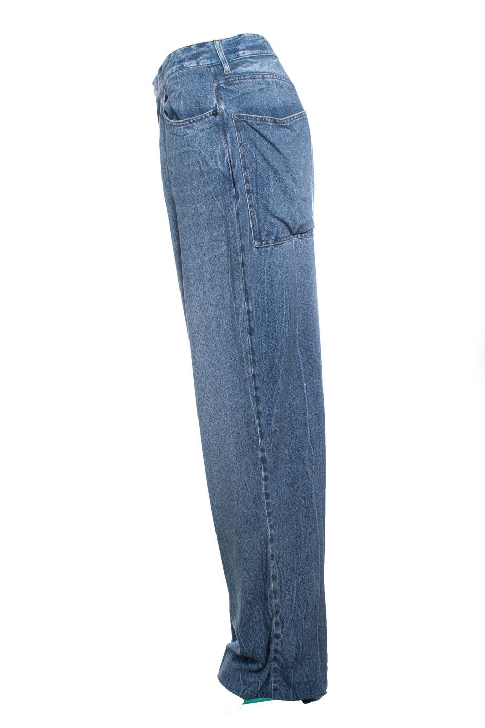 Balenciaga Balenciaga, 2020 trompe L’oeil faux jeans pants Size 28" / US 6 / IT 42 - 2 Thumbnail