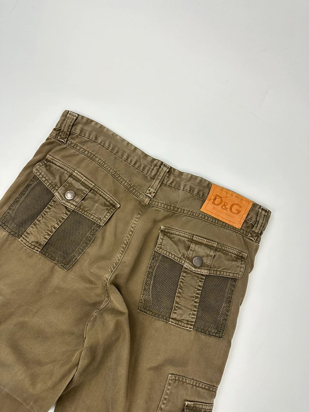 Dolce & Gabbana Dolce & Gabbana SS03 Cargo Mesh Khaki Baggy Pants Size 38" / US 16 / IT 52 - 5 Thumbnail