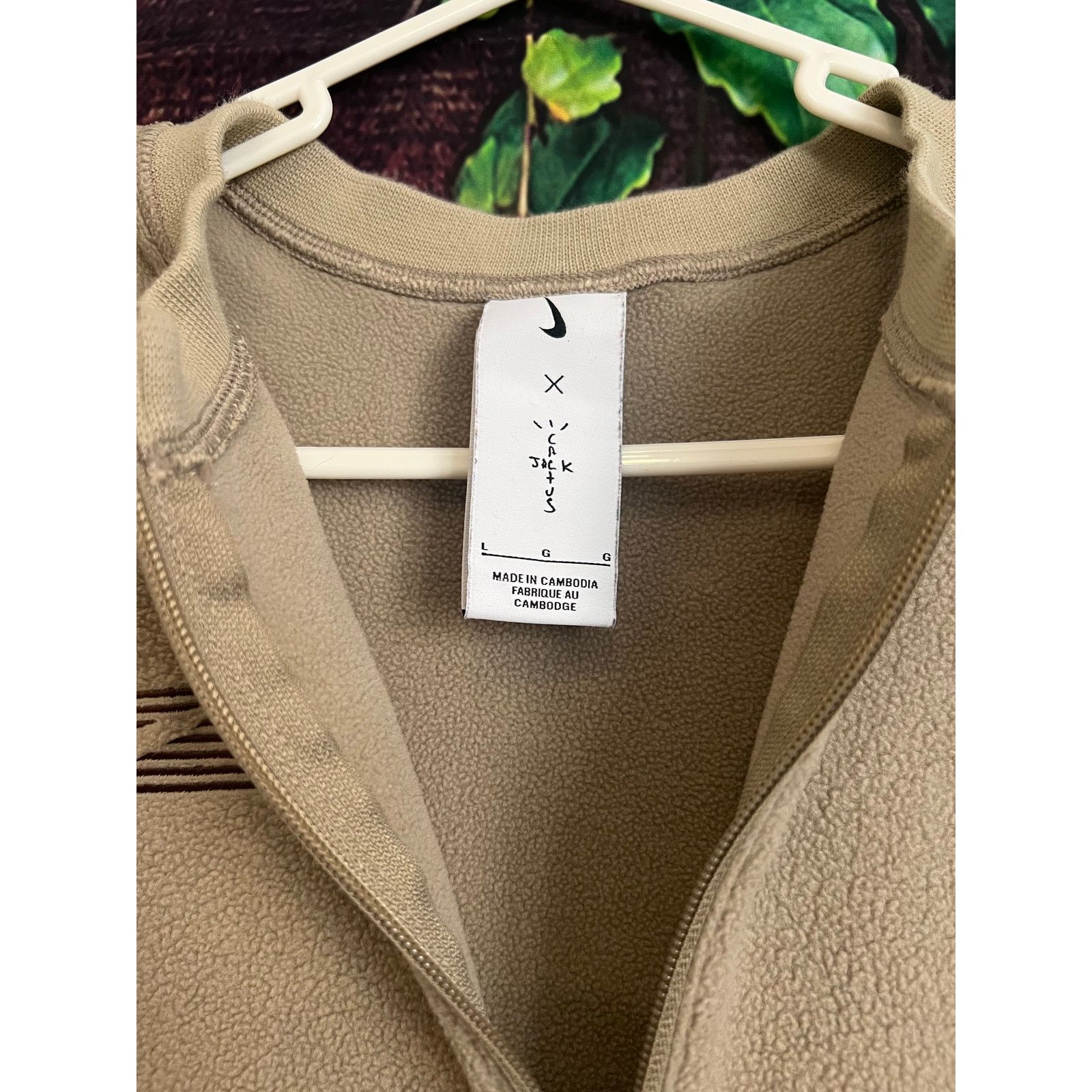 Nike Nike x Cactus Jack Travis Scott Crop 1/4 Zip Fleece Crew L Size L / US 10 / IT 46 - 5 Thumbnail