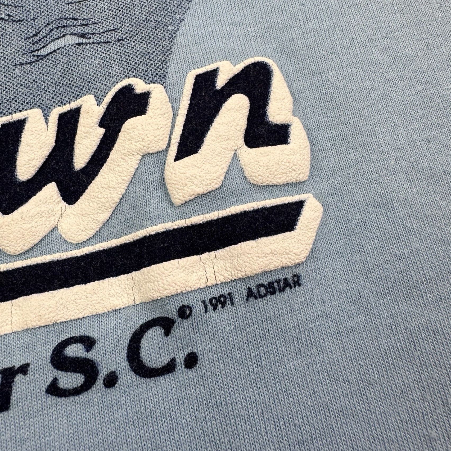 Vintage VINTAGE USS Yorktown T Shirt Adult Large Blue Charleston Harbor US Navy 90s USA Size US L / EU 52-54 / 3 - 3 Thumbnail