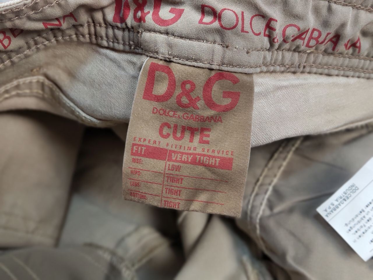 Dolce & Gabbana Vintage 90's Dolce & Gabbana amazing Beige denim tight Jeans Size 30" / US 8 / IT 44 - 18 Thumbnail